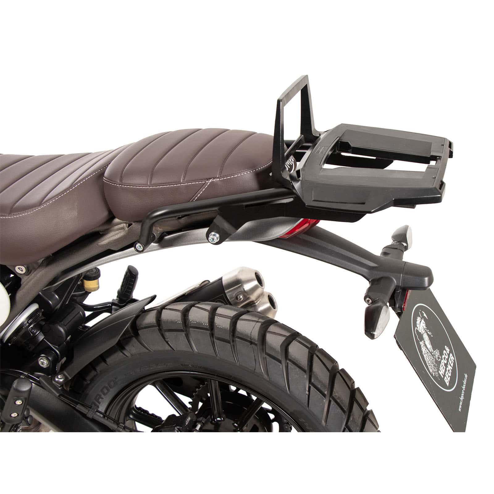 Hepco & Becker Gepäckträger Alurack schwarz für Triumph Scrambler 400 XC - Motorradzubehör - Motorradgepäck