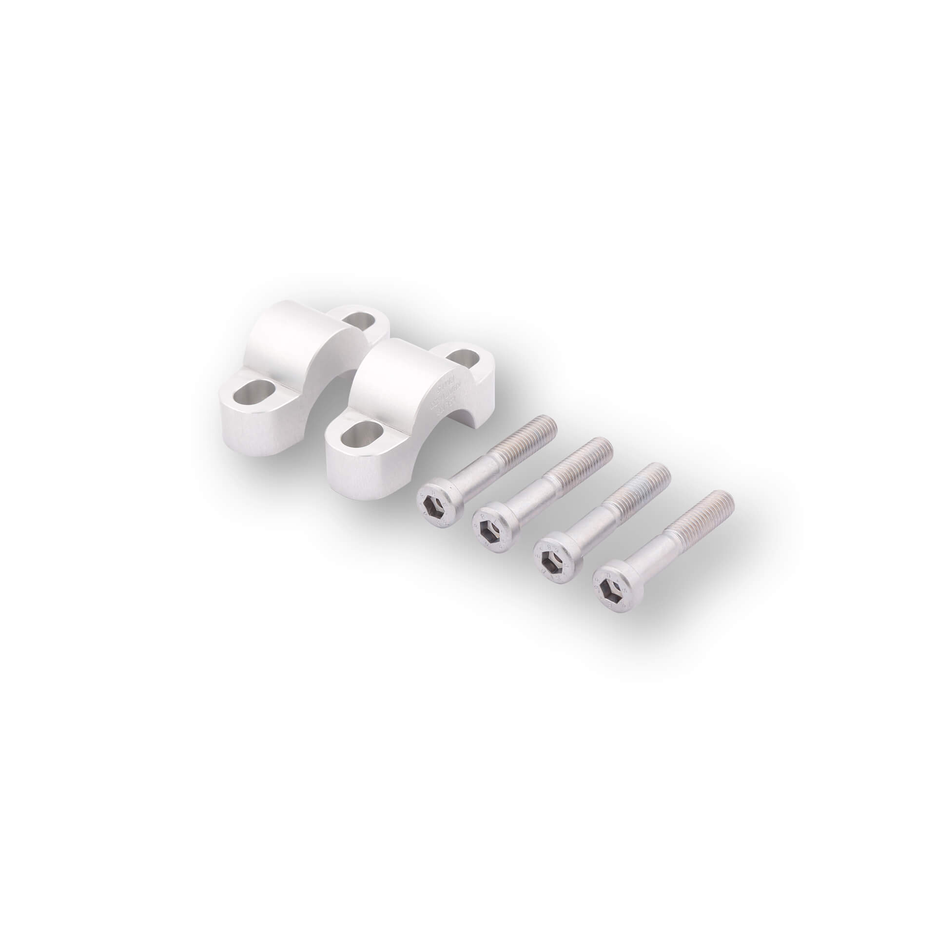 LSL Lenkererhöhung Ø28,6mm Distanz-Bock Set silber 15/45mm - Motorradteile & Ersatzteile - Lenker, Griffe & Hebel