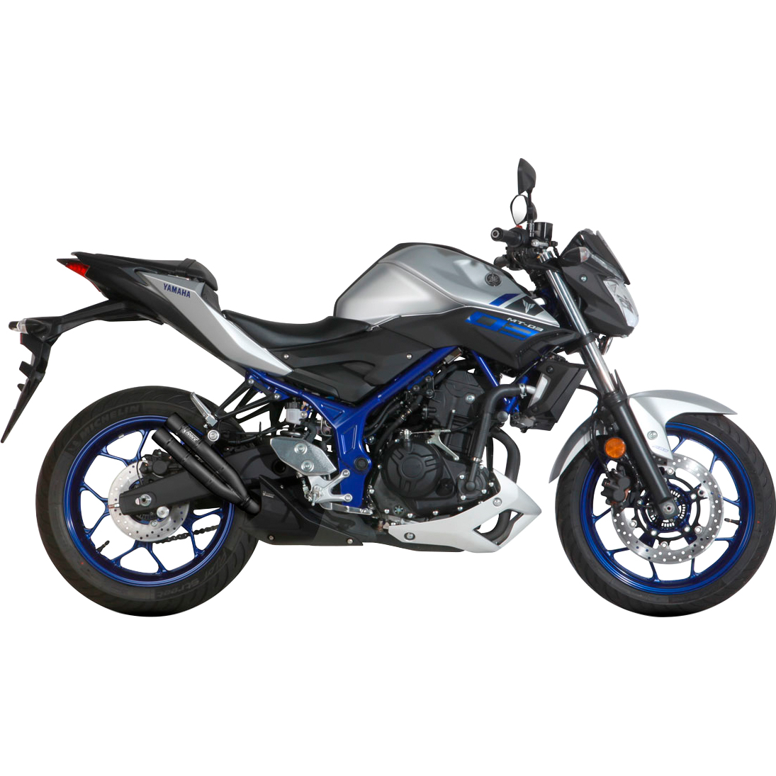 MIVV-Double Gun Auspuff Y.055.LDGB schwarz für Yamaha MT-03 2016--5734561000000111