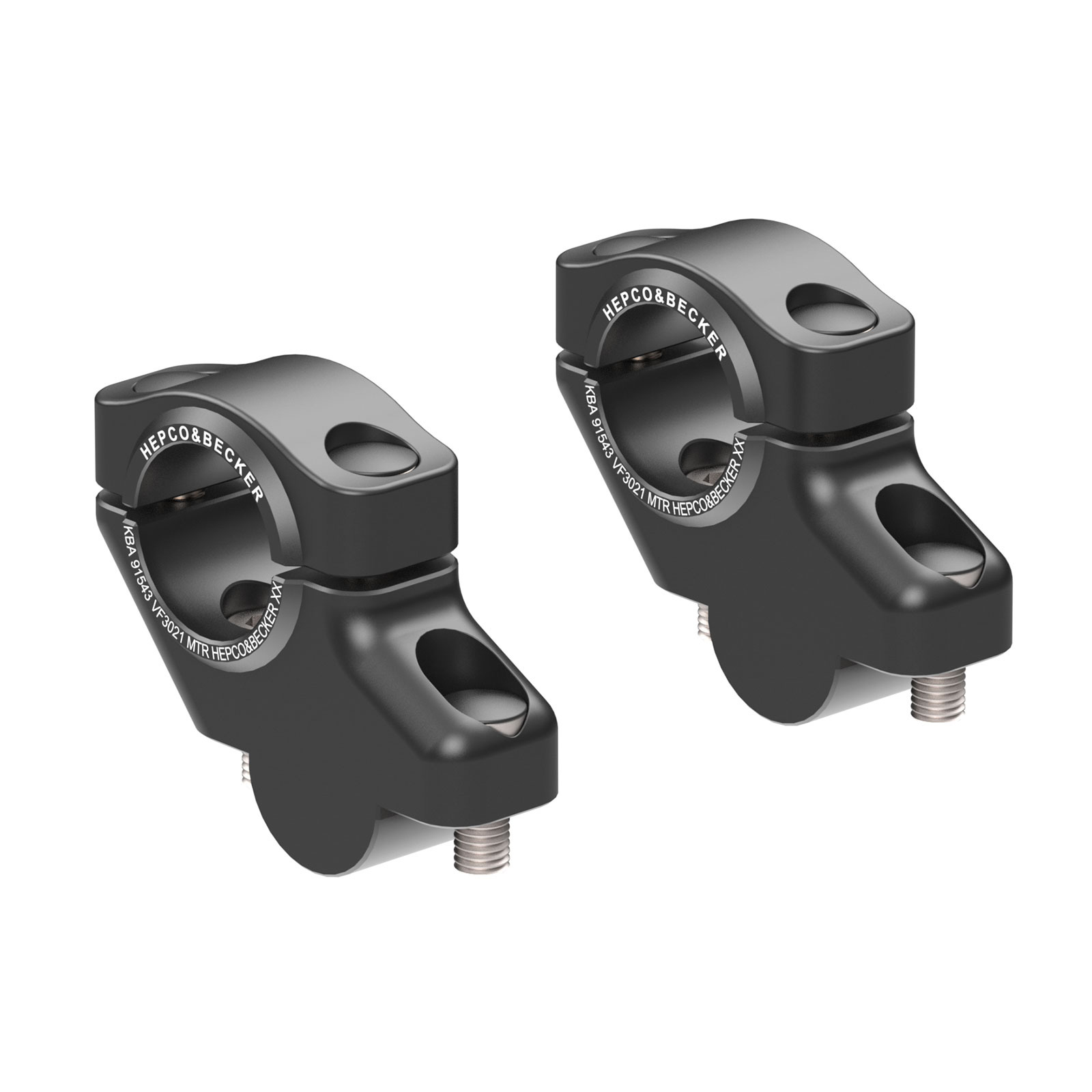 Hepco & Becker Lenkerverlegung 30/21mm schwarz für V 85 TT /Travel 19-23 - Motorradteile & Ersatzteile - Lenker, Griffe & Hebel