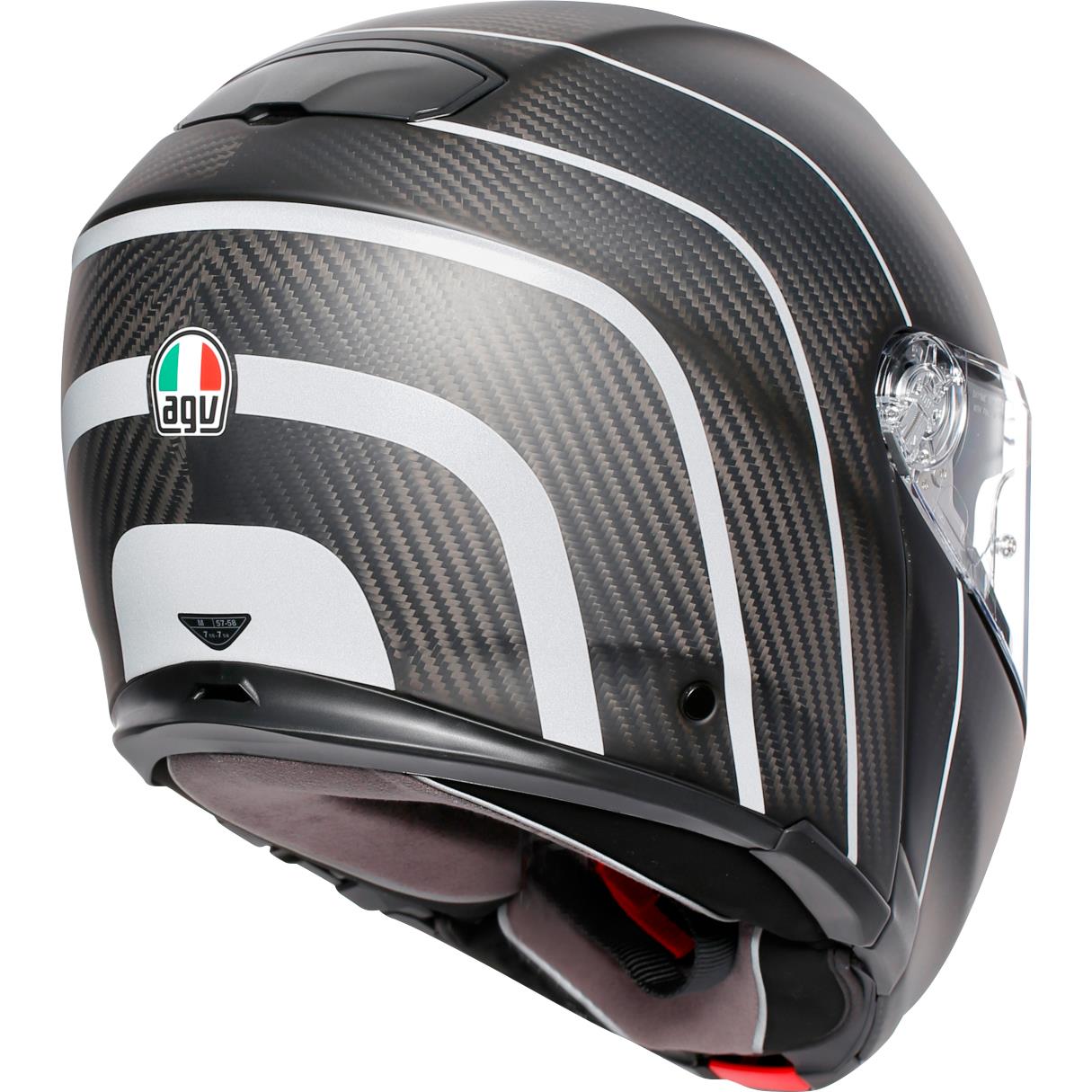 AGV-Sportmodular Carbon Refractive Silver XXS-4701121999033006