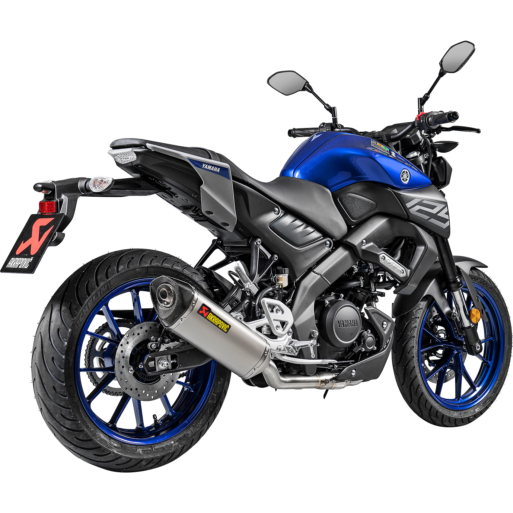 Akrapovic-Auspuff Komplettanlage 1-1 oK Titan für MT/YZF R 125 19-20-5738011000030160