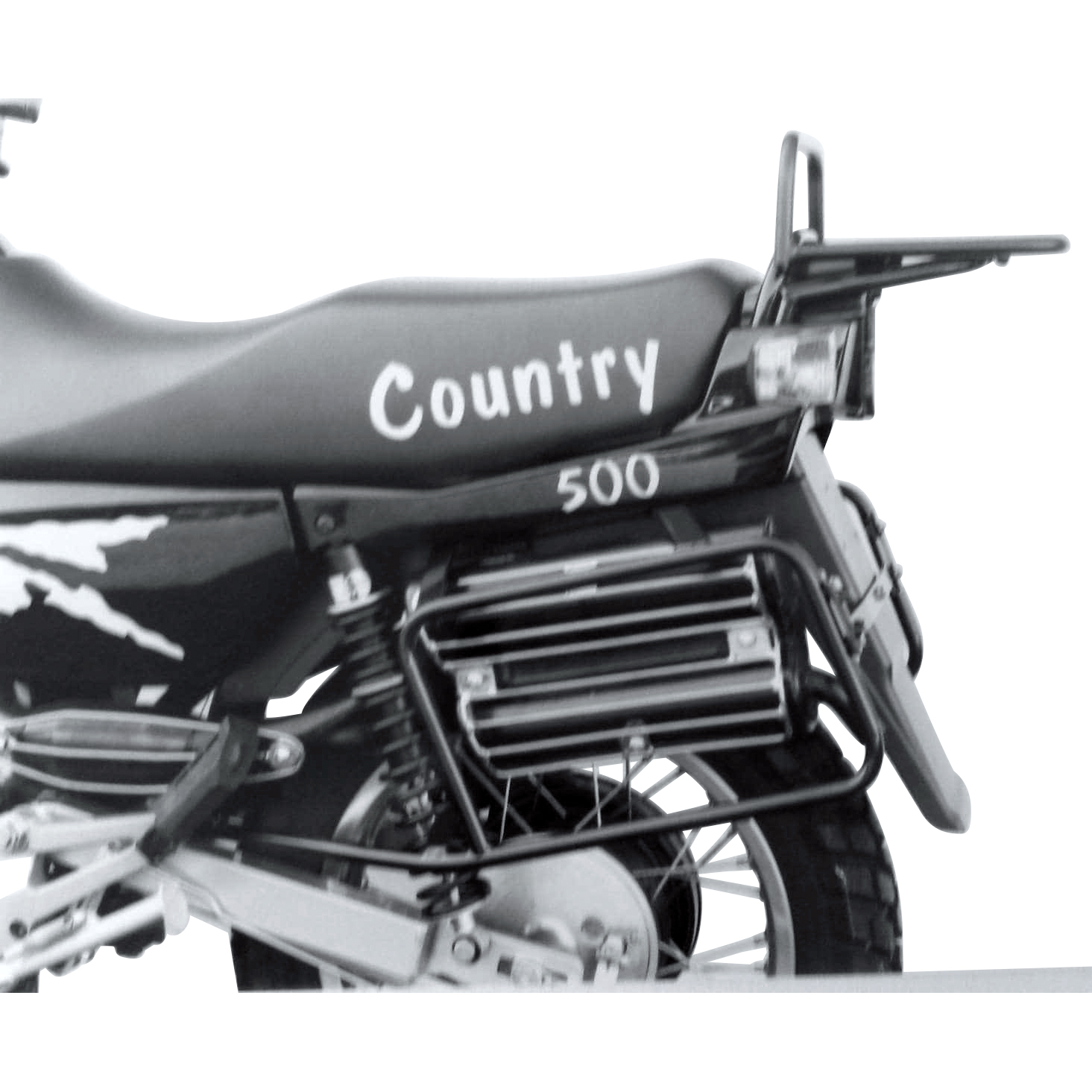 Hepco & Becker Seitenkofferträger schwarz für MZ Country 500 - Motorradzubehör - Motorradgepäck