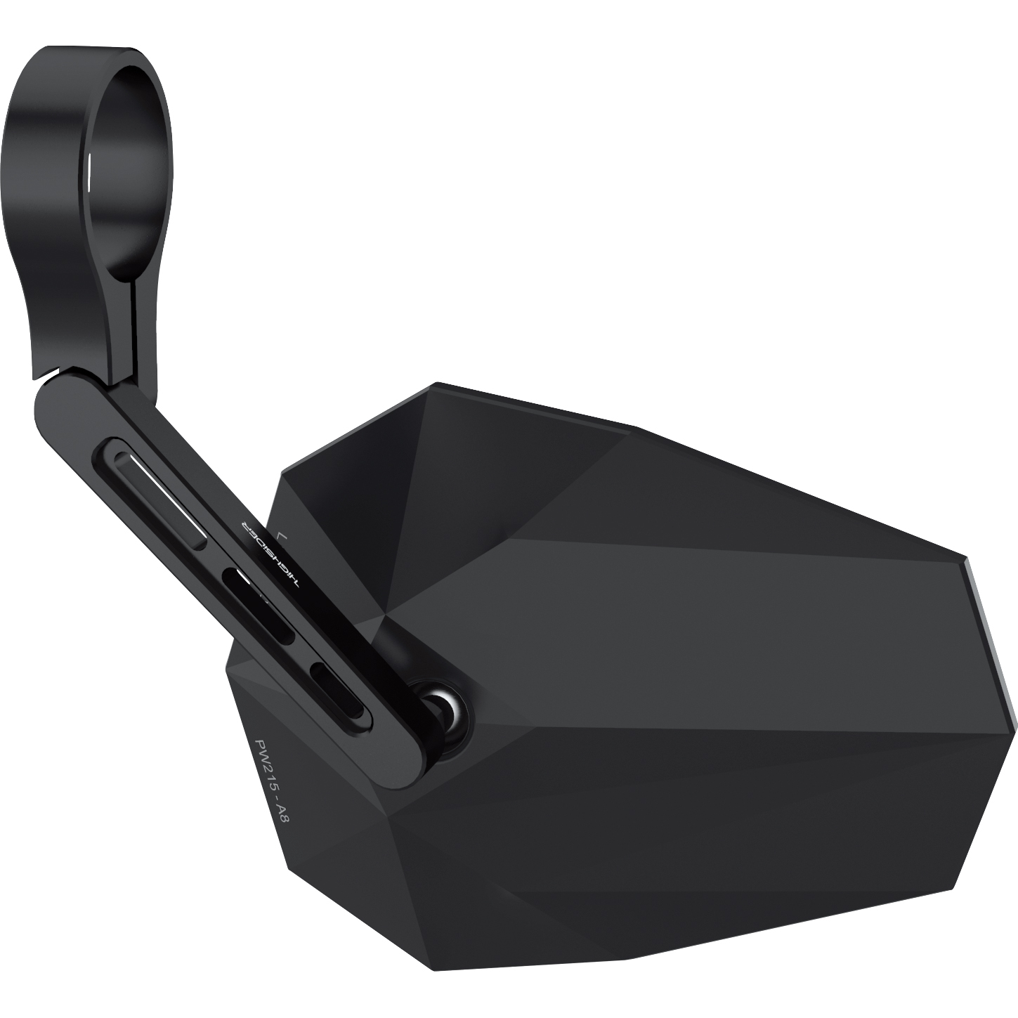 Highsider-Lenkerendenspiegel für 22/25,4/30mm Stealth X5 schwarz-5733341112004830