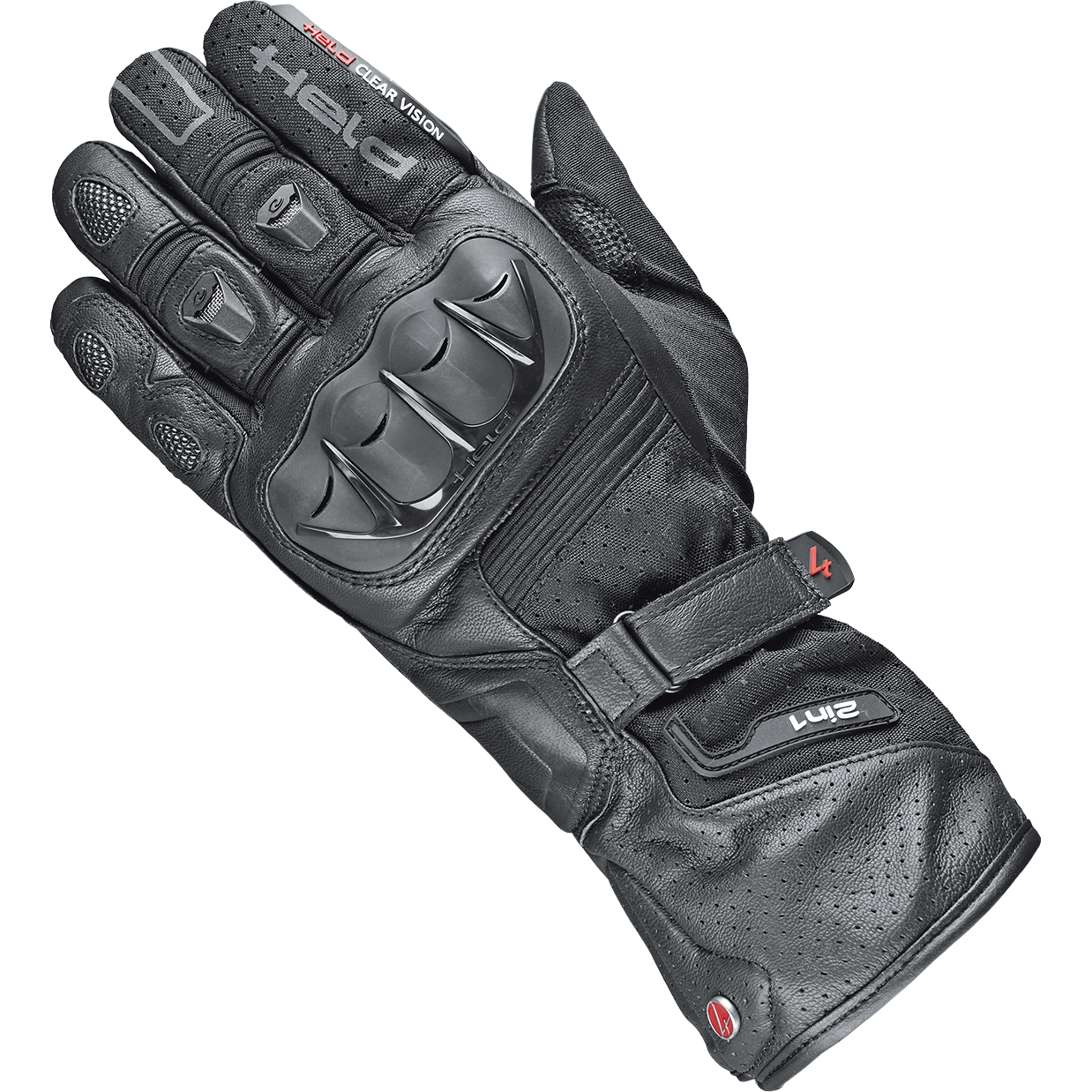Held Air'N Dry II Leder-/Textilhandschuh lang schw (kurze Fing) 9 - Motorradbekleidung - Motorradhandschuhe