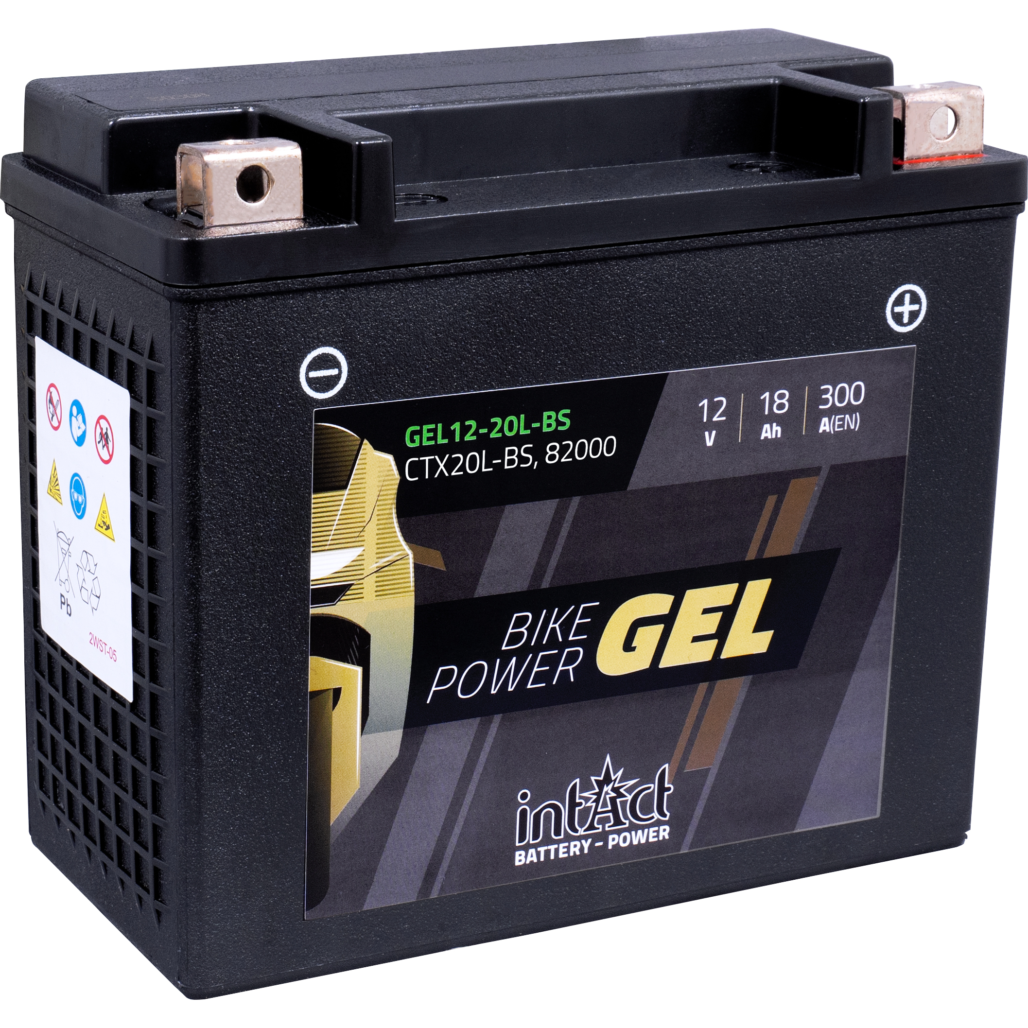 intAct-Batterie Bike Power Gel geschlossen 12V/18Ah GEL12-20L-BS (Y-5736301000000500