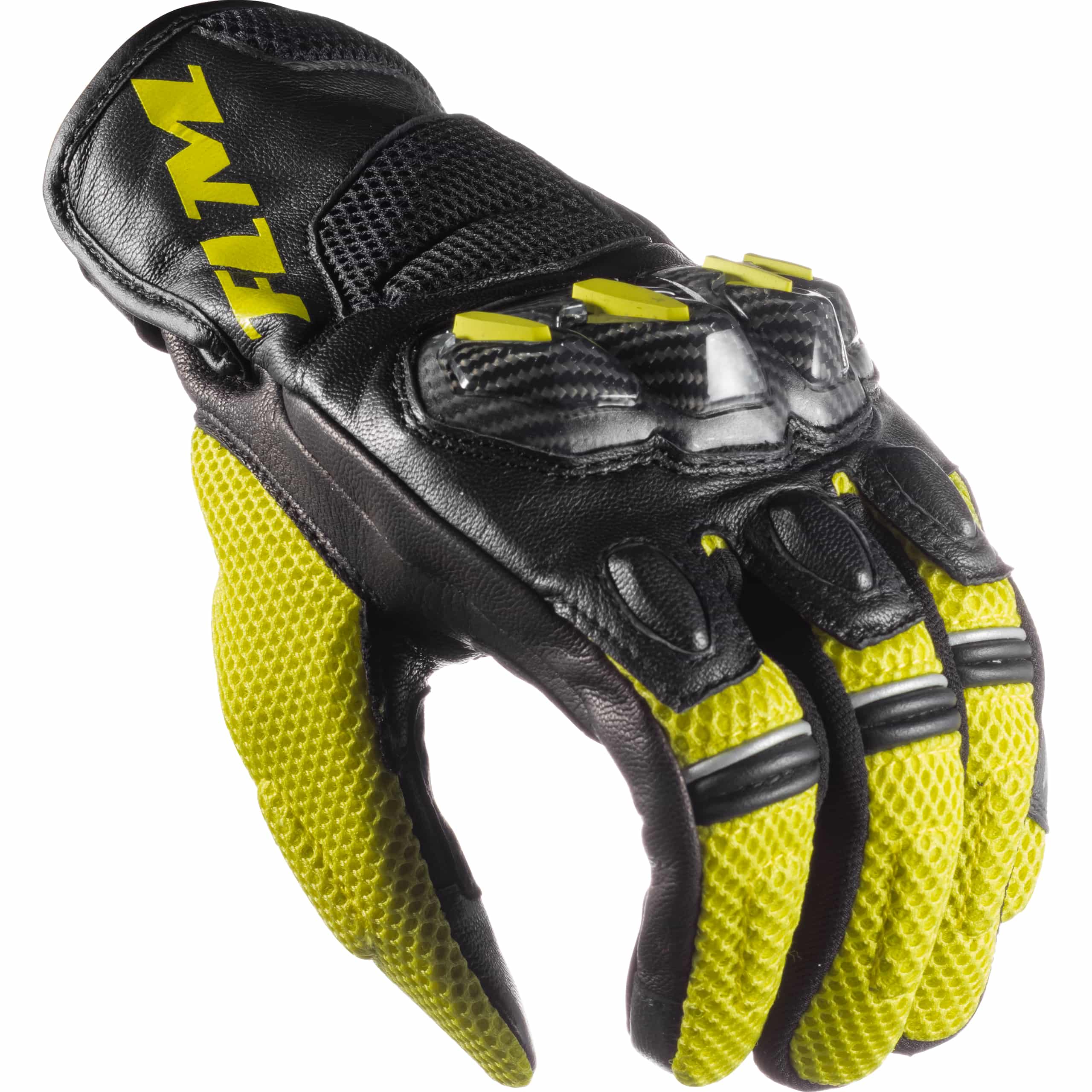 FLM-Ramair Leder/Textilhandschuh kurz-3114871007012933