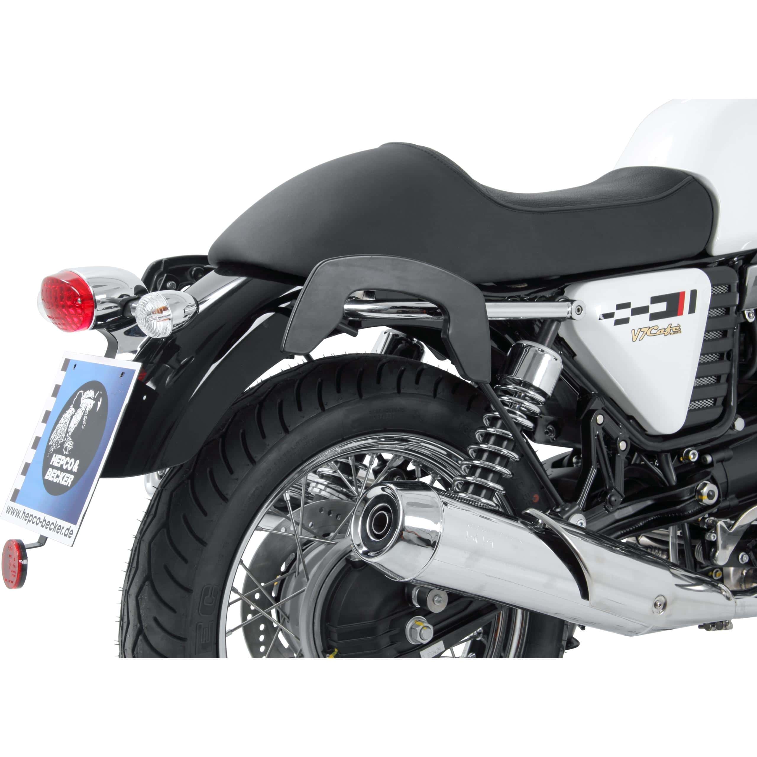 Hepco & Becker Seitentaschenhalter C-Bow schwarz für V7 Cafe Classic 09-11 - Motorradzubehör - Motorradgepäck