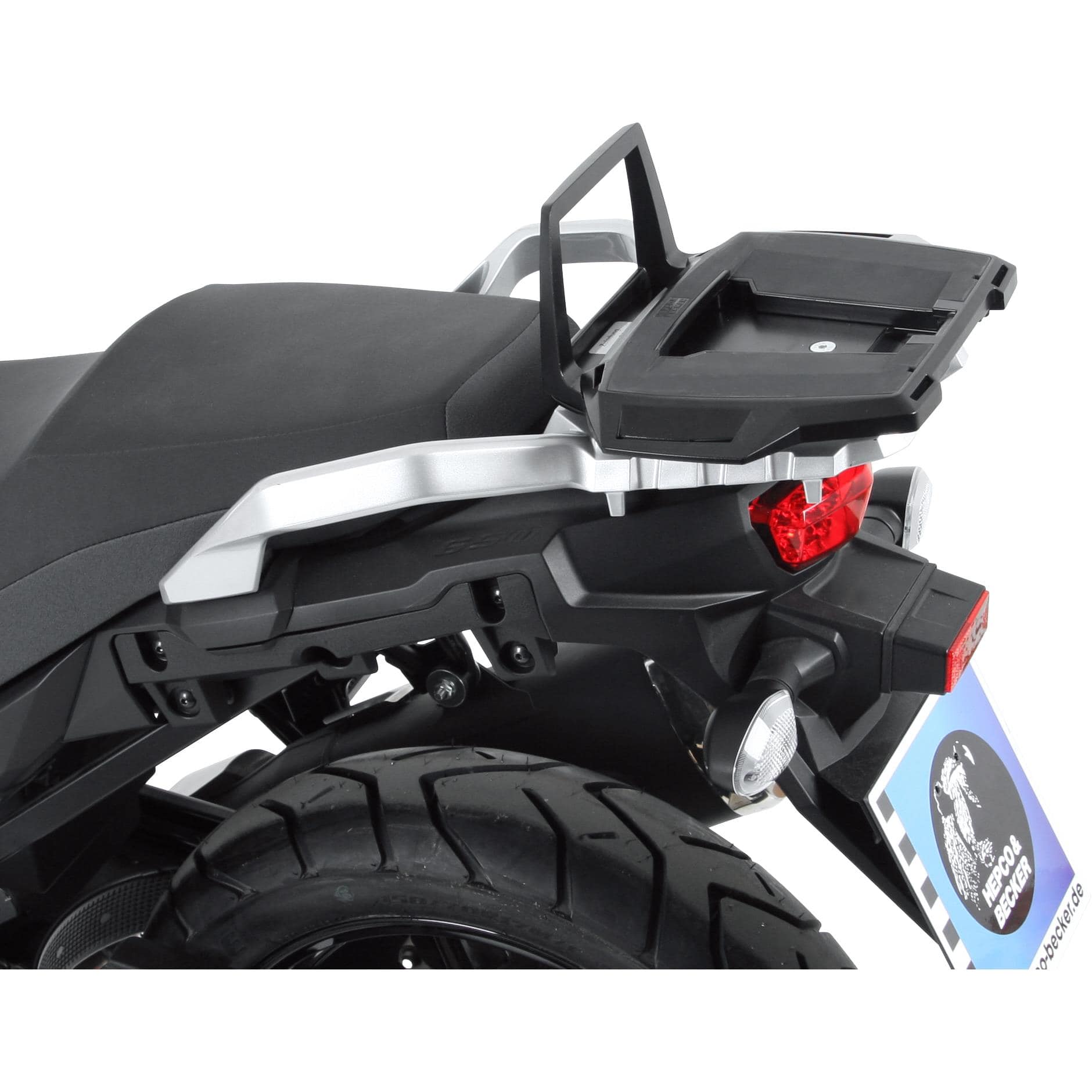 Hepco & Becker Alurack Gepäckbrücke schwarz für DL 650 V-Strom 2017-2023 - Motorradzubehör - Motorradgepäck