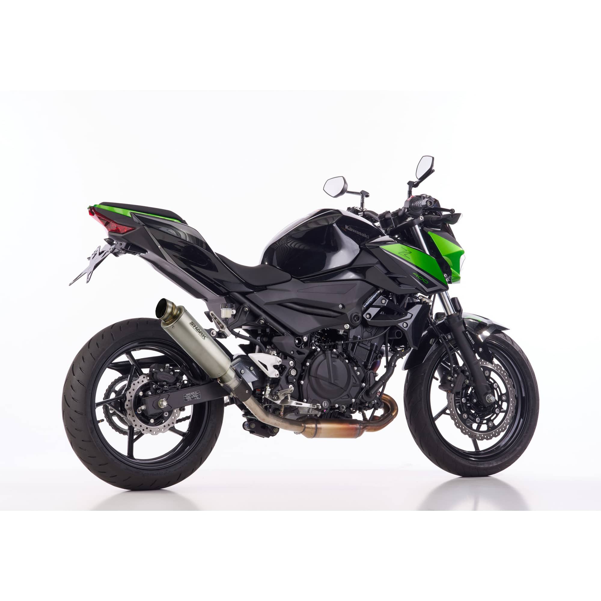 Scarico Shark Auspuff SRC4 Titan per Kawasaki Z/Ninja 400 2018-2021