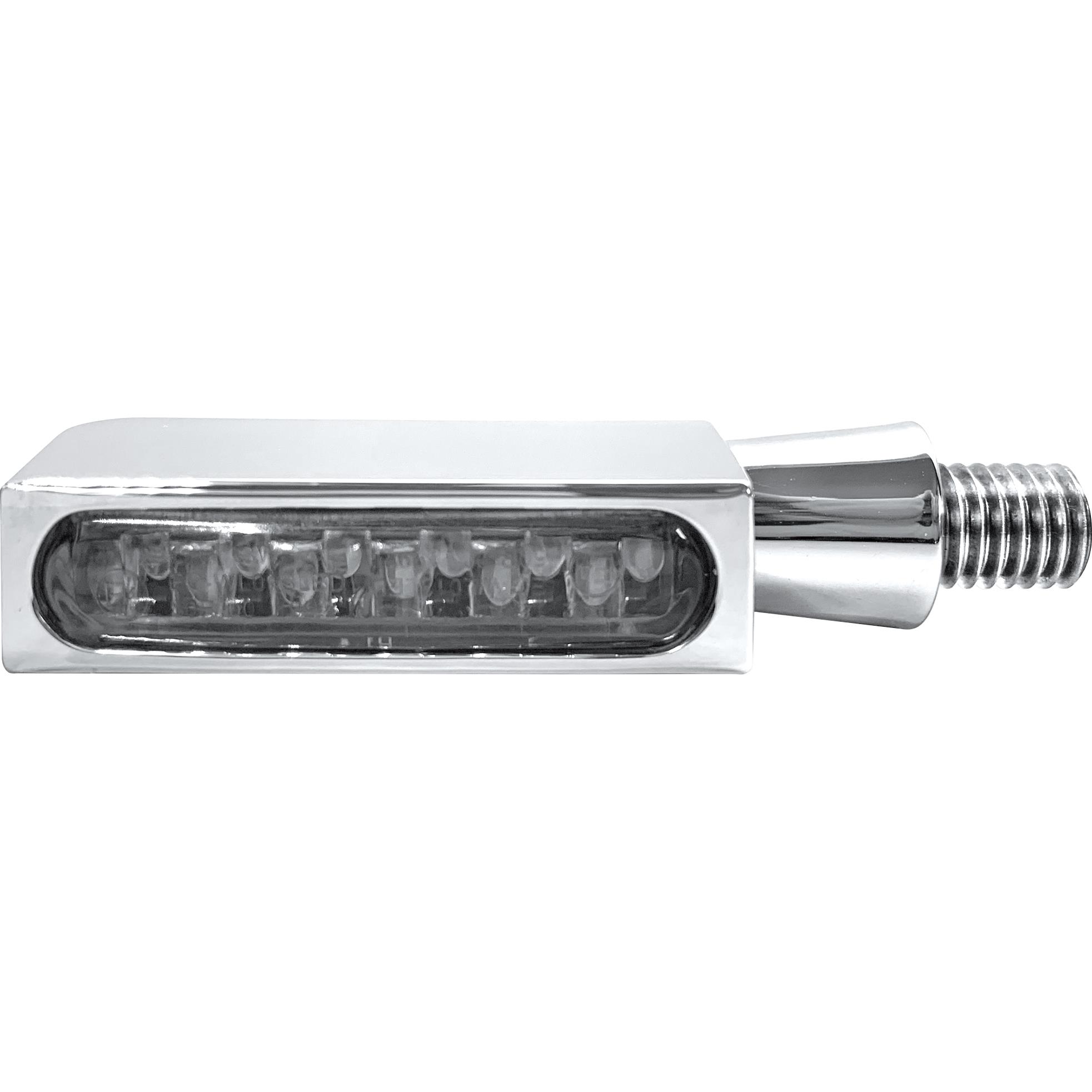 HeinzBikes LED Alu Blinker/Rücklicht Block Line M8 chrom - Motorradteile & Ersatzteile - Beleuchtung