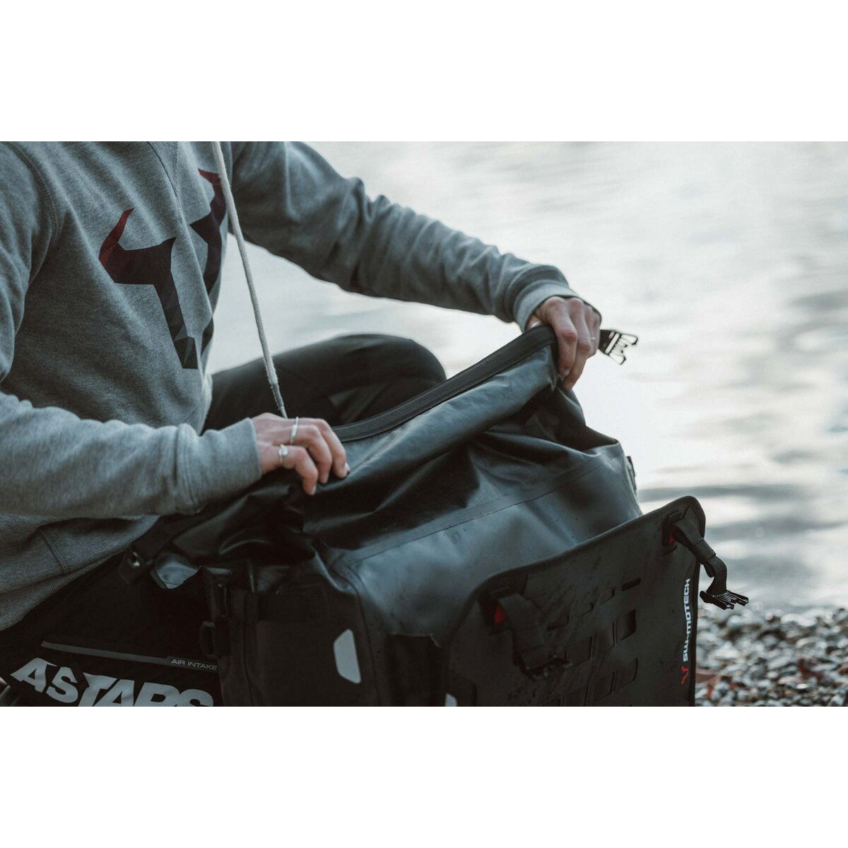 SW-MOTECH-SysBag WP L Heck-/Satteltasche 27-40 Liter für Träger-5745371199000240