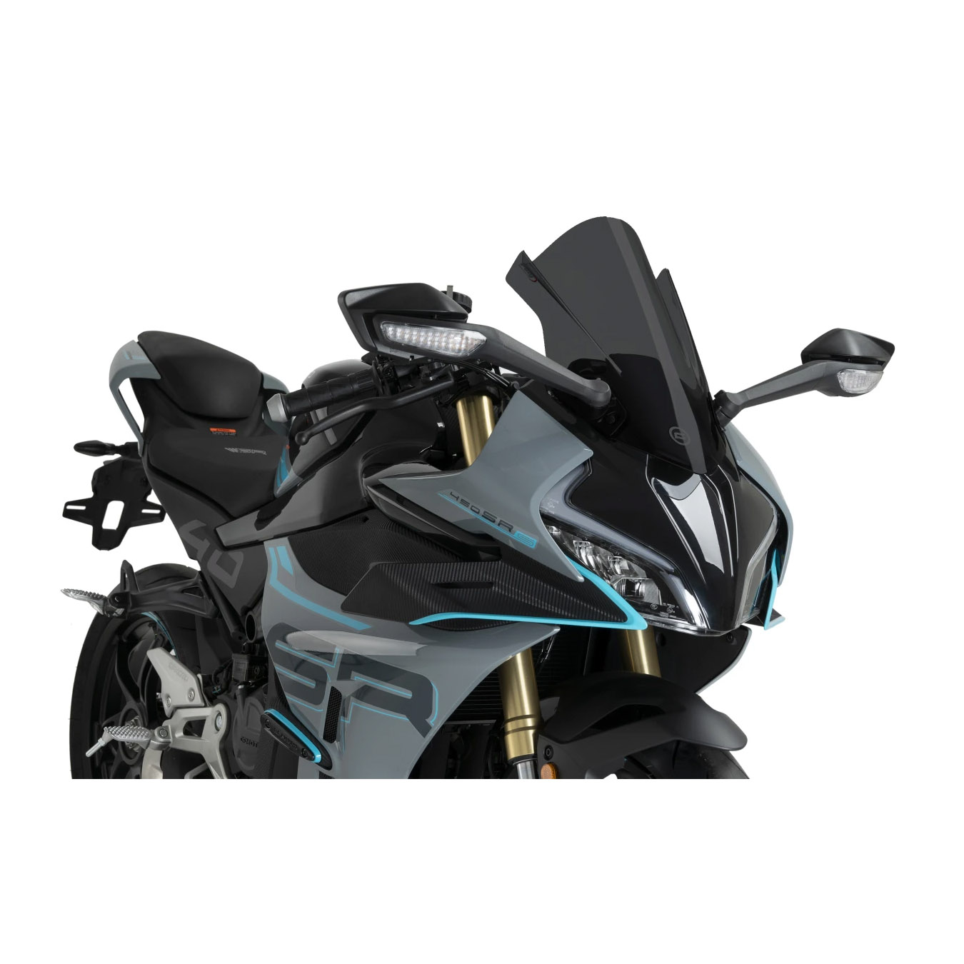 Puig Verkleidungsscheibe Z-Racer stark getönt für CF Moto 450 S/S - Motorradteile & Ersatzteile - Verkleidungen & Abdeckungen