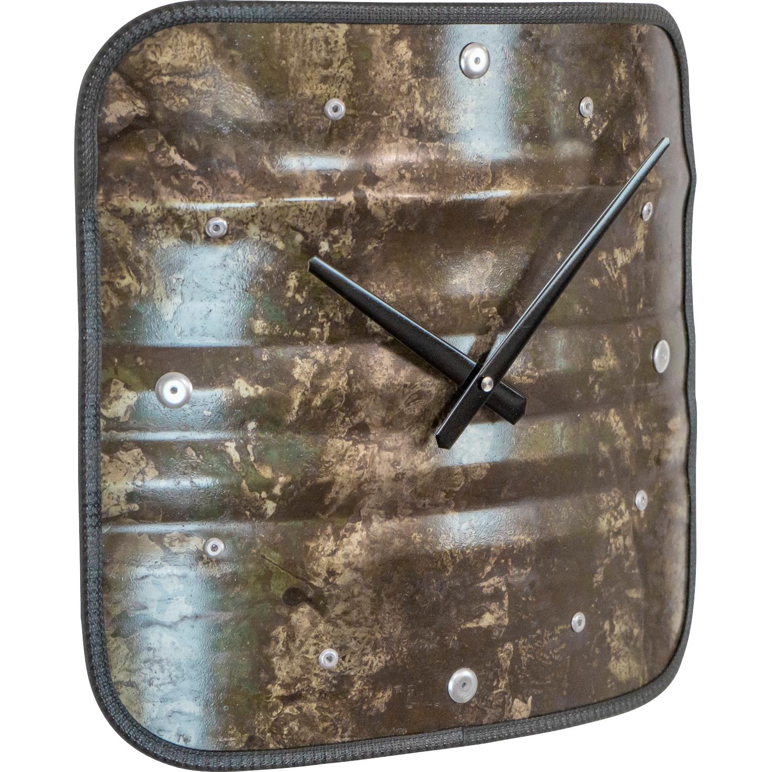 Lockengelöt-Wanduhr Clockwork aus Ölfass-5729971066005080