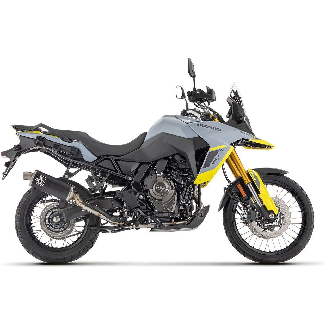 Arrow Exhaust Auspuff Indy 72642AON Alu schwarz für DL 800 V-Strom /DE - Motorradteile & Ersatzteile - Auspuff