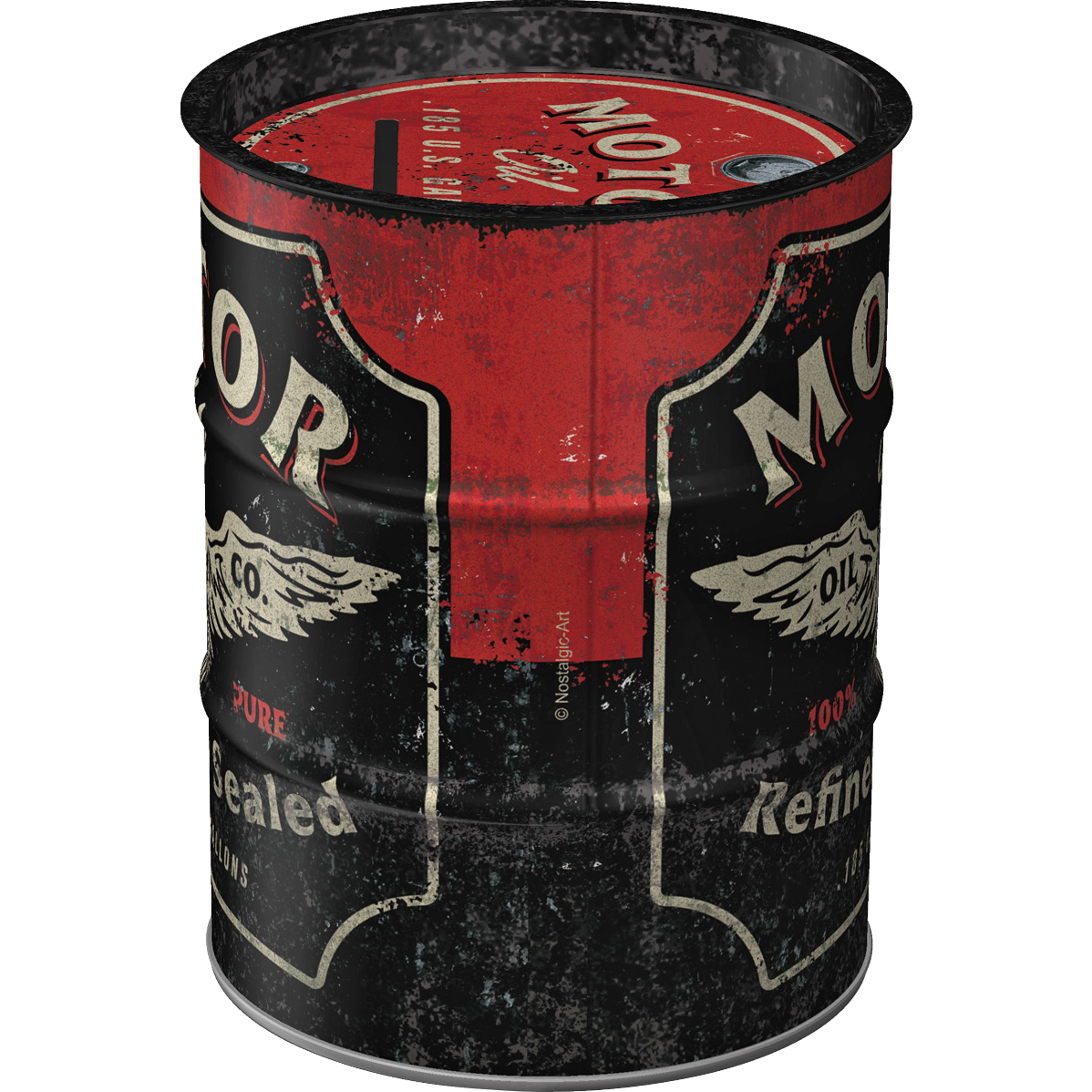 Nostalgic-Art-Spardose Ölfass "Motor Oil"-5740991222010100