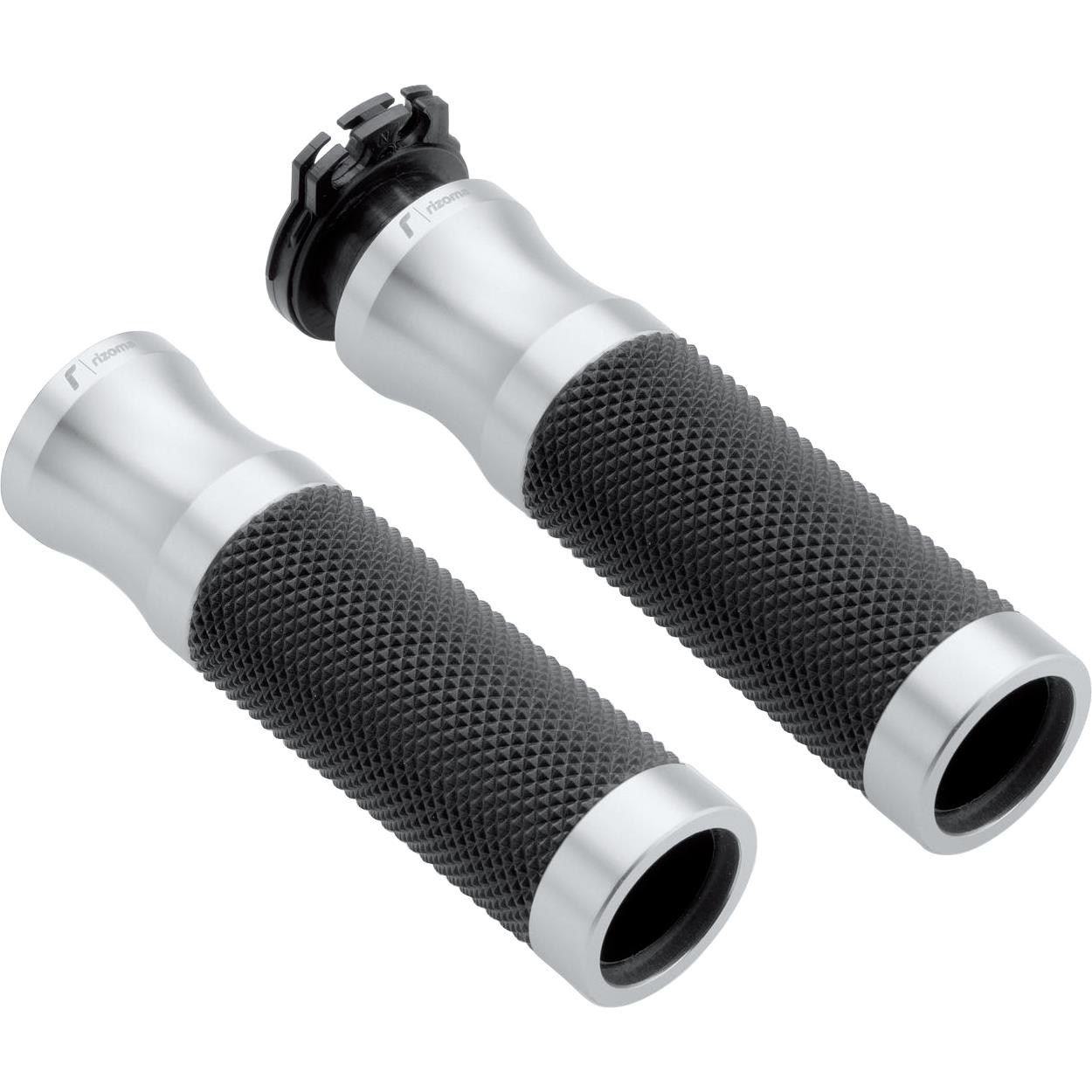 Rizoma Lenkergriffe Sport Alu für 22mm GR205A silber - Motorradteile & Ersatzteile - Lenker, Griffe & Hebel