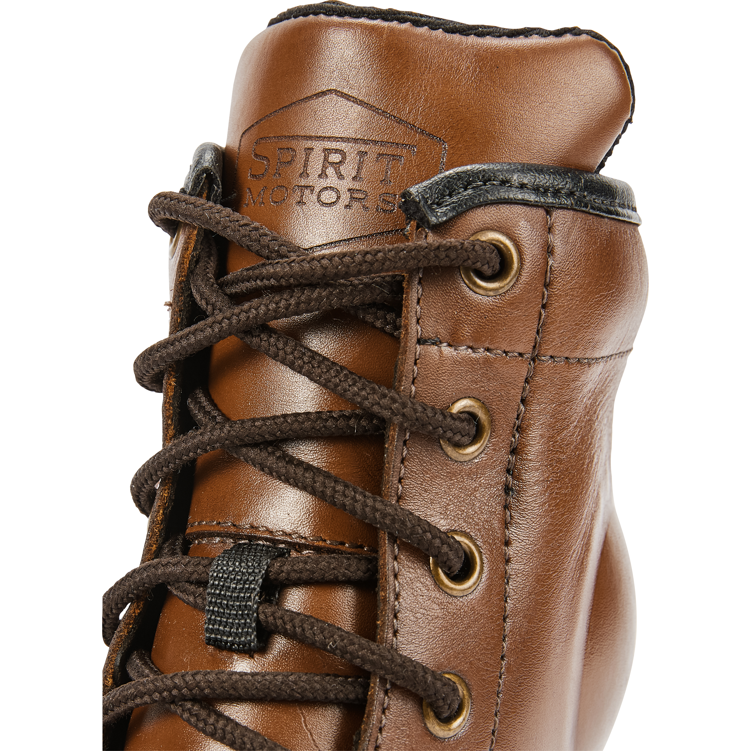 Spirit Motors-Jimmy Slick Motorradschnürstiefel kurz braun 46-3006641999006746