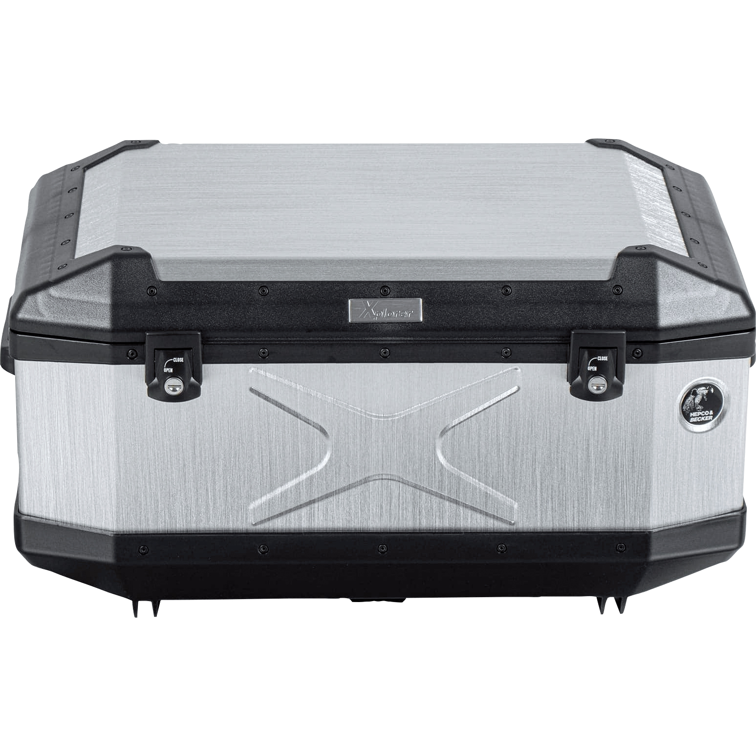 Hepco & Becker-Topcase Xplorer 60 Aluminium 58 Liter silber-5738471203000250