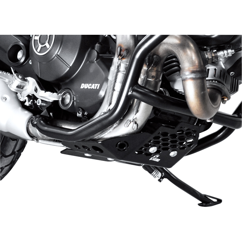 Zieger Motorschutz Alu schwarz für Ducati Scrambler 800 - Motorradteile & Ersatzteile - Verkleidungen & Abdeckungen