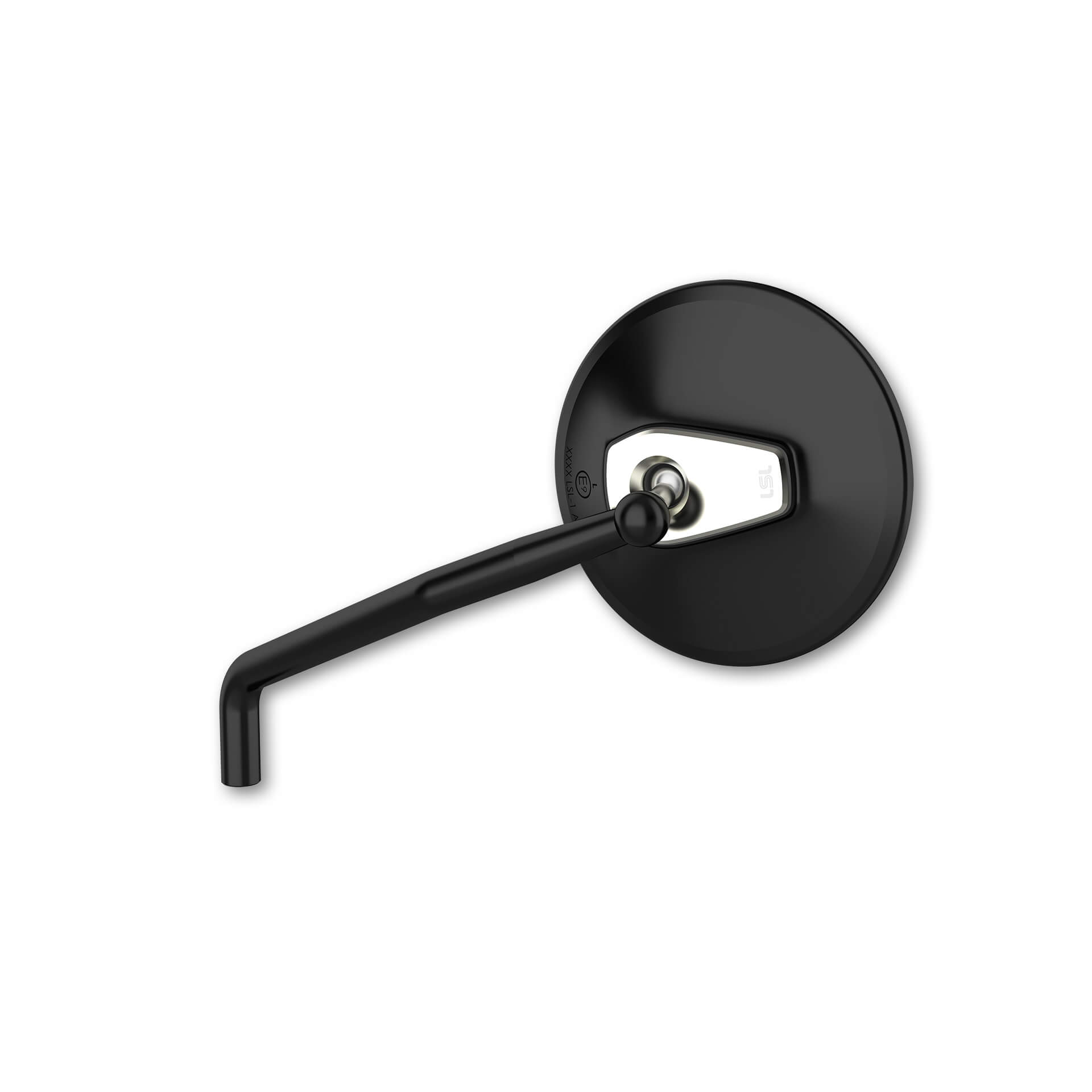 LSL Lenkerspiegelpaar M10x1,25R/R/L Ergonia Ø95mm schwarz/silber - Motorradteile & Ersatzteile - Motorradspiegel