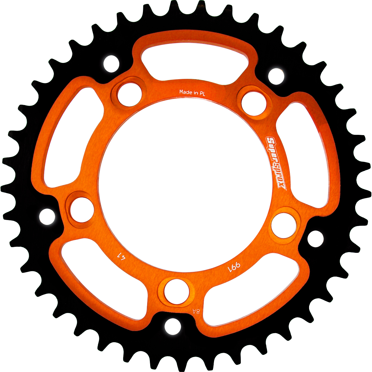 D.I.D. Supersprox kit chaîne Stealth 525ZVM-X2(G&G) rivet X orange pour 950 SM