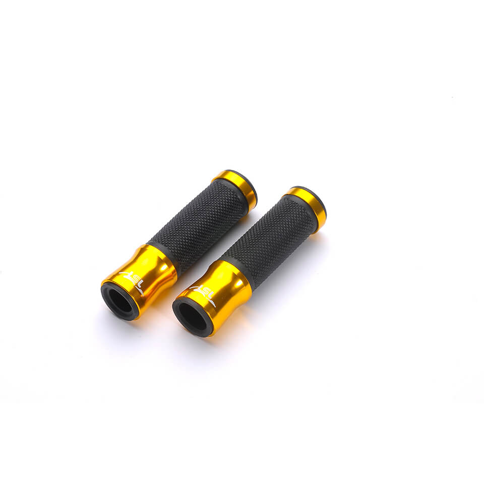 LSL Lenkergriffgummipaar 22mm Style schwarz/gold - Motorradteile & Ersatzteile - Lenker, Griffe & Hebel