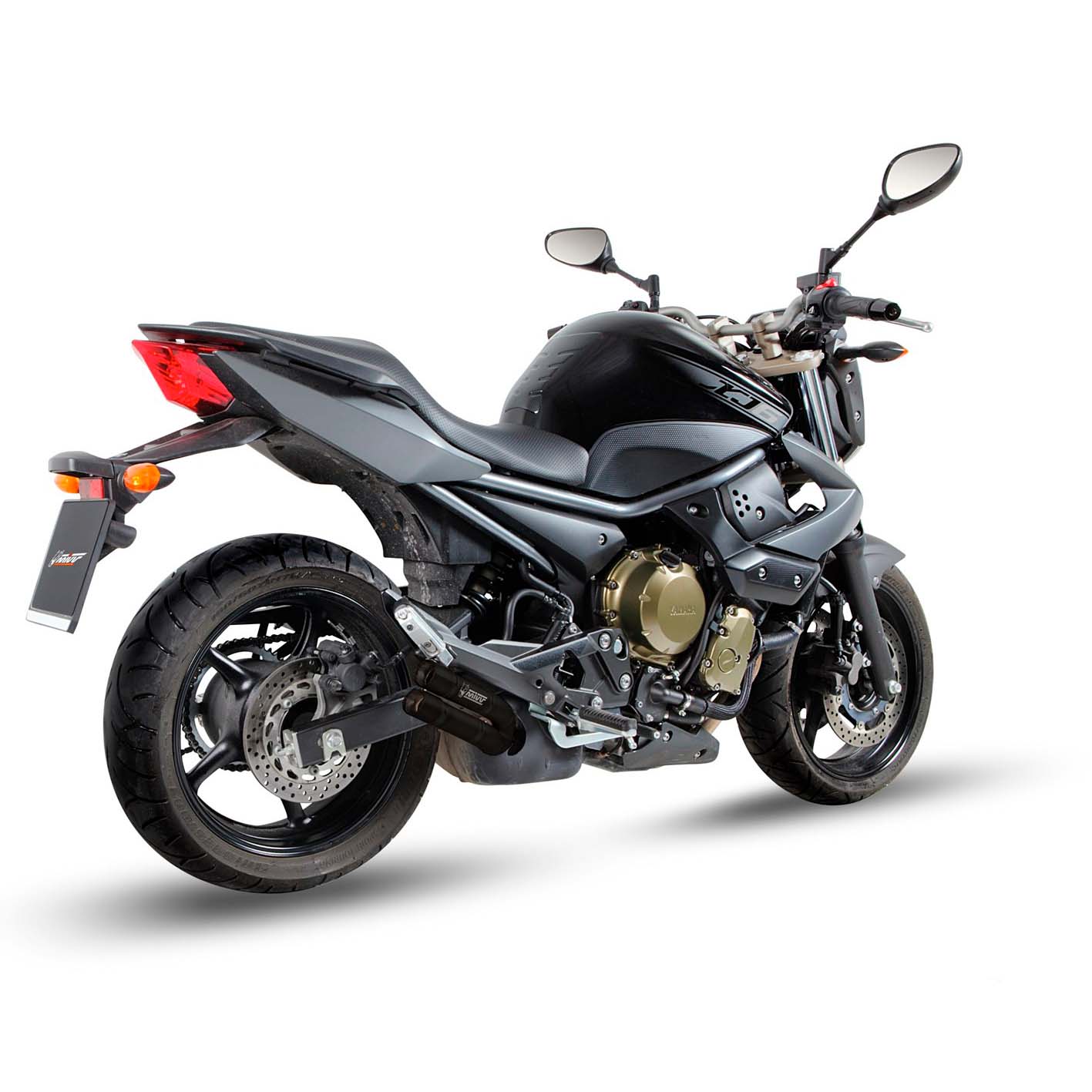 MIVV-Auspuff Double Gun schwarz für Yamaha XJ 6 /Diversion /F 200-5734561351001005