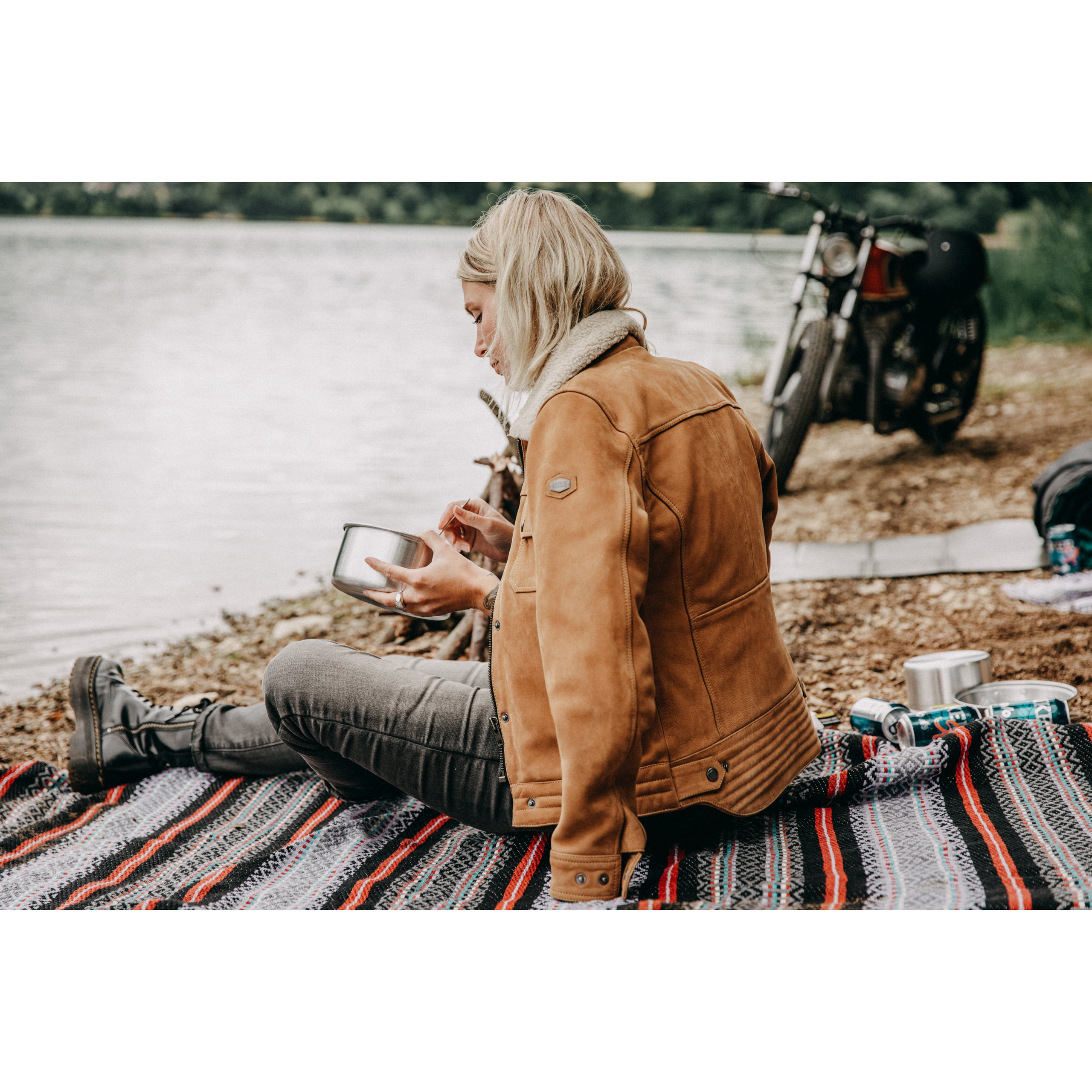 Spirit Motors-Brave Ebony Damen Lederjacke-1000121999013110