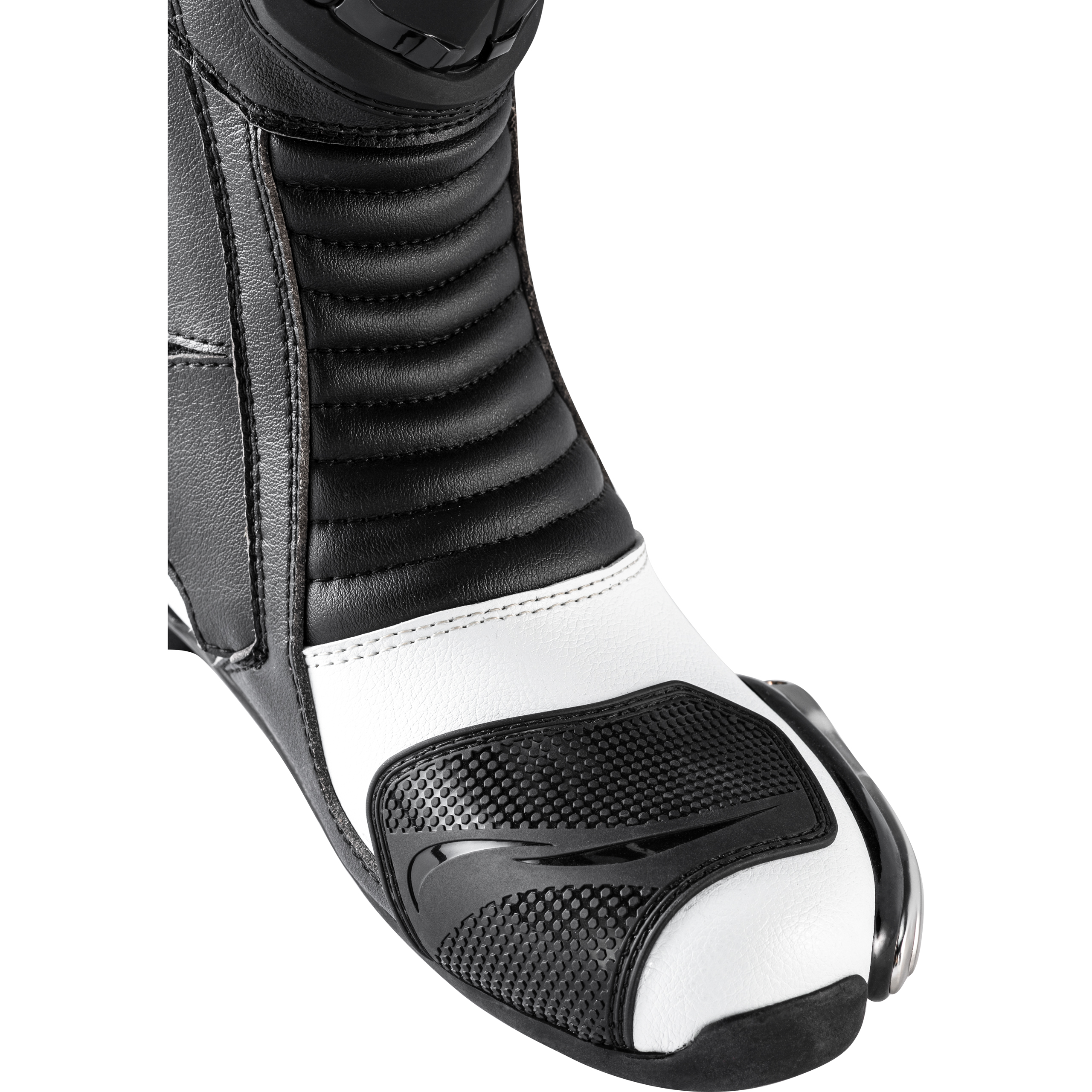 FLM-Brooklands Motorradstiefel lang weiß 42-3006471999004742