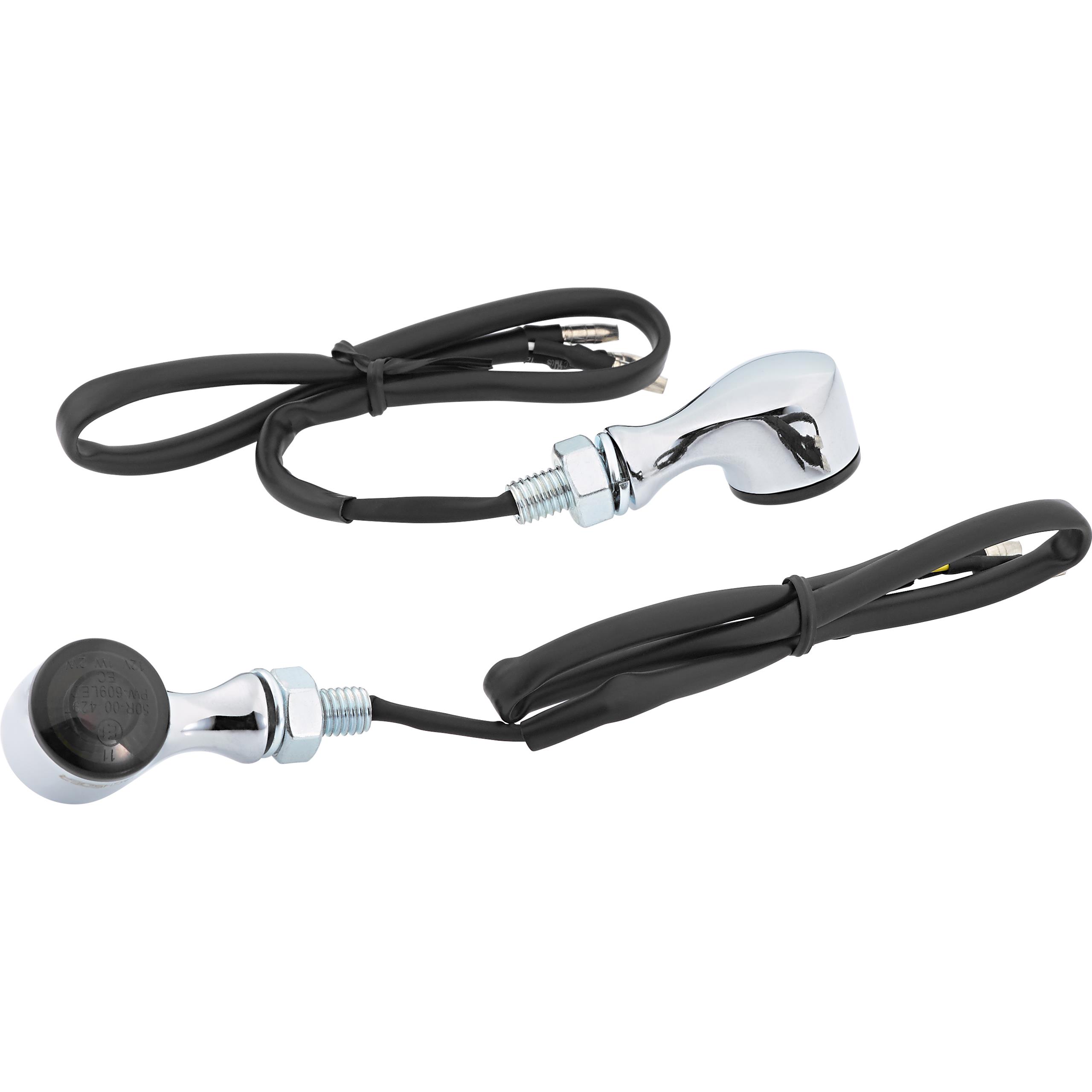 Highsider LED Blinker-/Positionslichtpaar Apollo Classic M8 Alu chrom - Motorradteile & Ersatzteile - Beleuchtung