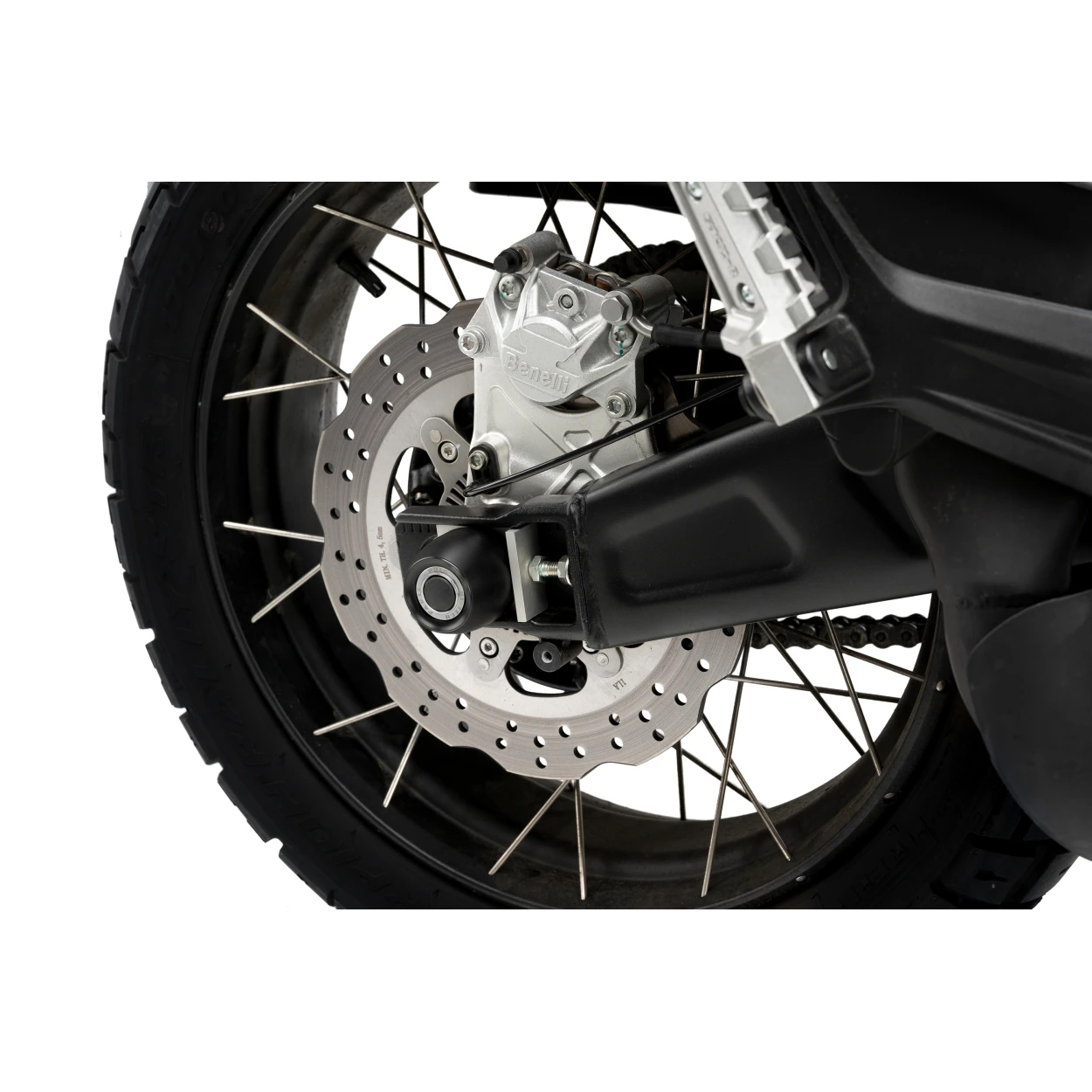 Puig crash pads rear axle 21282N for Benelli Leoncino 800 /Trai