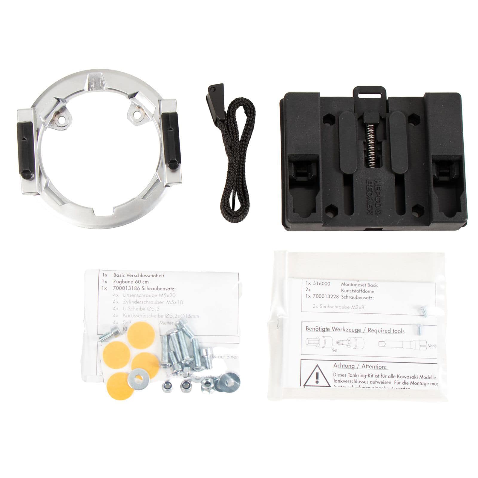 Hepco & Becker Lock-it Tankring Basic für Kawasaki Ninja 400 2018-2021 - Motorradzubehör - Motorradgepäck