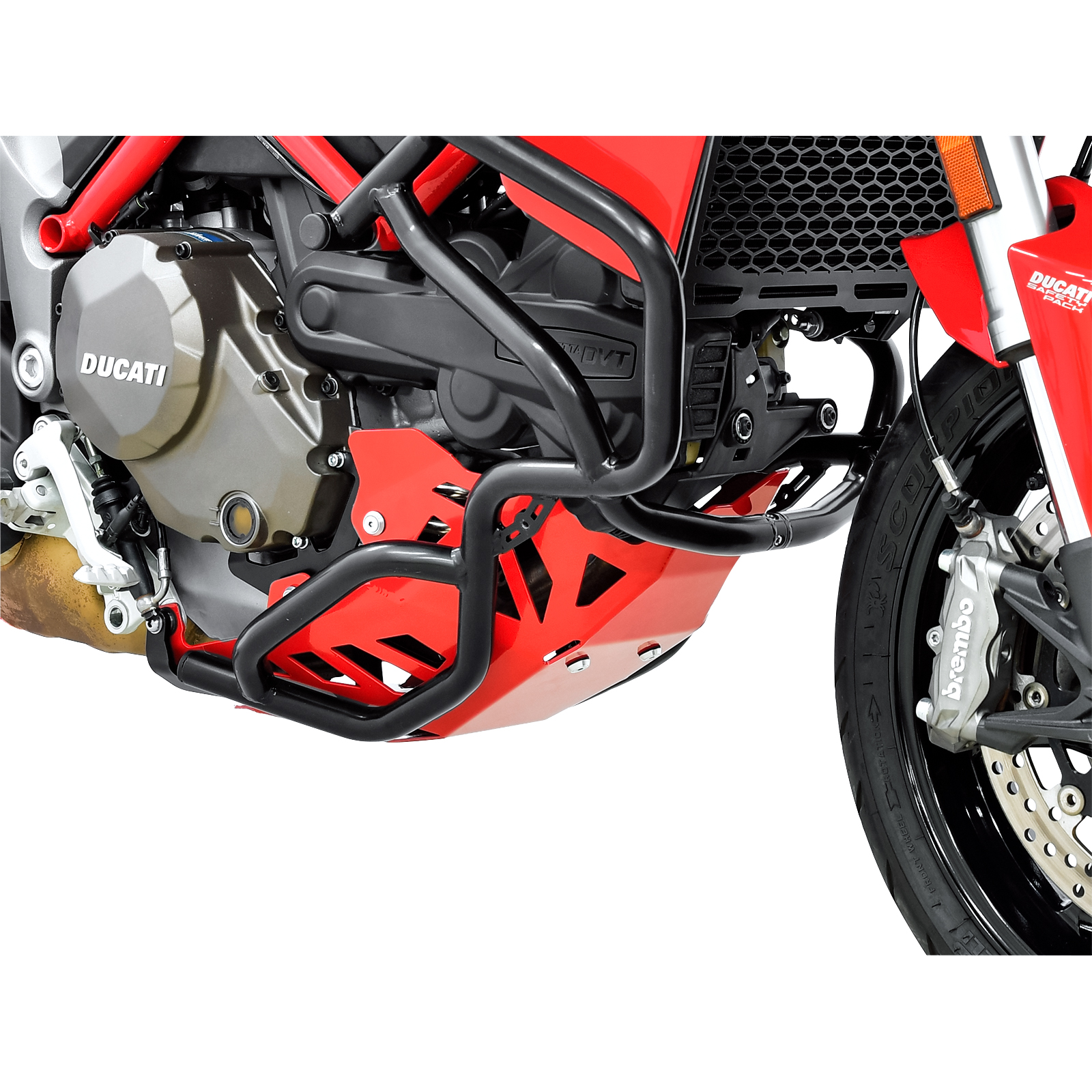Zieger Motorschutz Alu rot für Ducati Multistrada 1200 2015-2017 - Motorradteile & Ersatzteile - Verkleidungen & Abdeckungen
