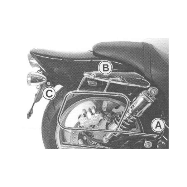 Hepco & Becker Packtaschenhalter chrom für Suzuki VZ/M 1600 Marauder/Intrud - Motorradzubehör - Motorradgepäck