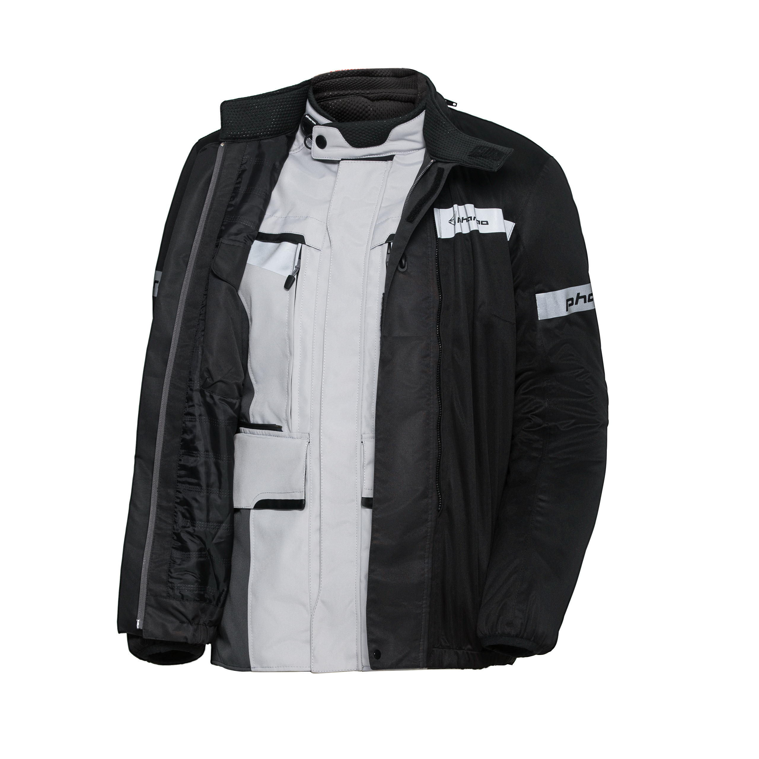 Pharao-Tura WP Adv. Damen Textil-/Lederjacke hellgrau S-2019231999007108