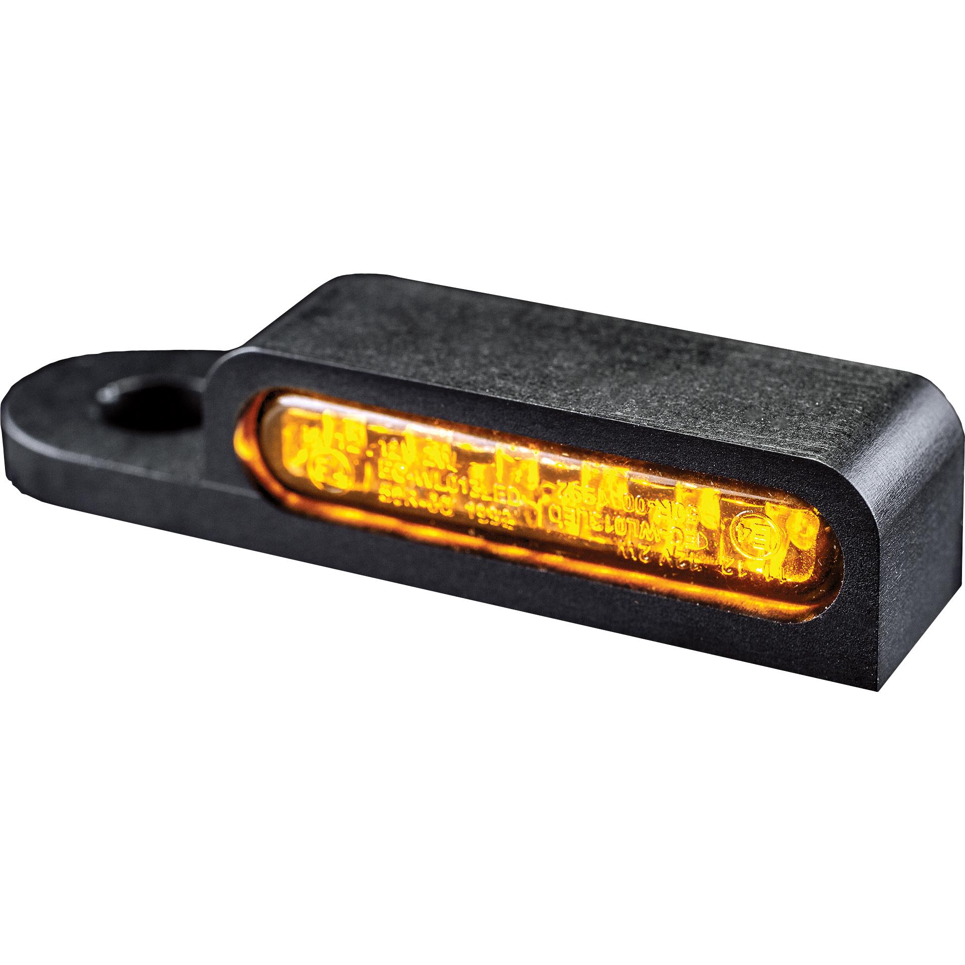 HeinzBikes LED Alu Blinkerpaar vorne für Softail 2015-2017 schwarz - Motorradteile & Ersatzteile - Beleuchtung
