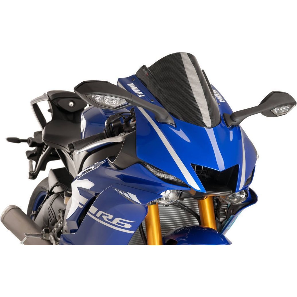 Puig Z-Racingscheibe carbonlook für Yamaha YZF R6/R7 2017-/20 - Motorradteile & Ersatzteile - Anbauteile