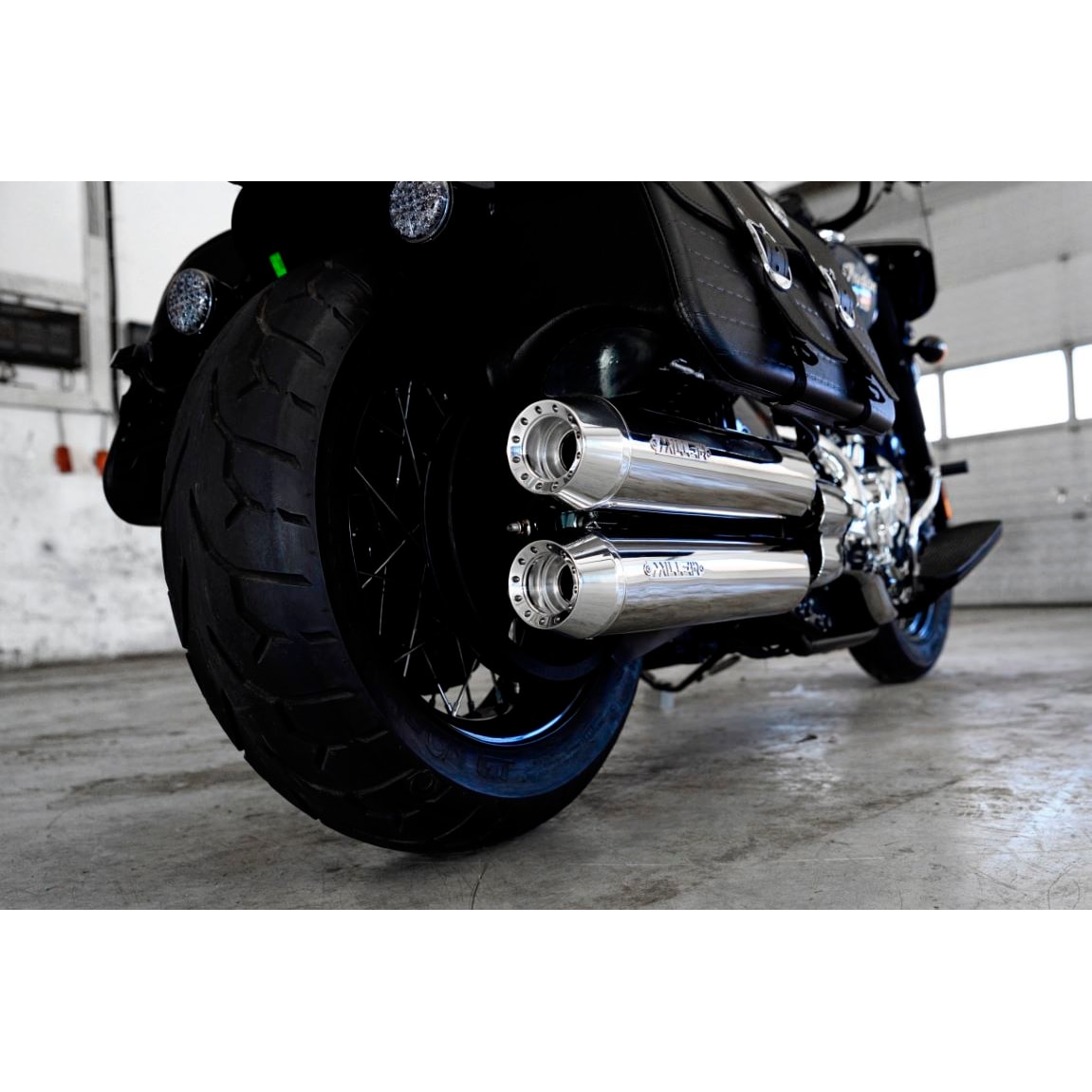 Miller Exhaust Auspuff Paar Tapered poliert/poliert für Super Chief 21-24 - Motorradteile & Ersatzteile - Auspuff