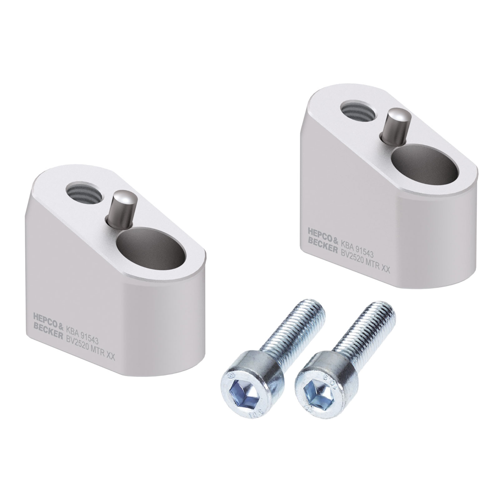 Hepco & Becker-Lenkerverlegung 30/20mm silber für Triumph Tiger 1200 12-20-0002319085000451