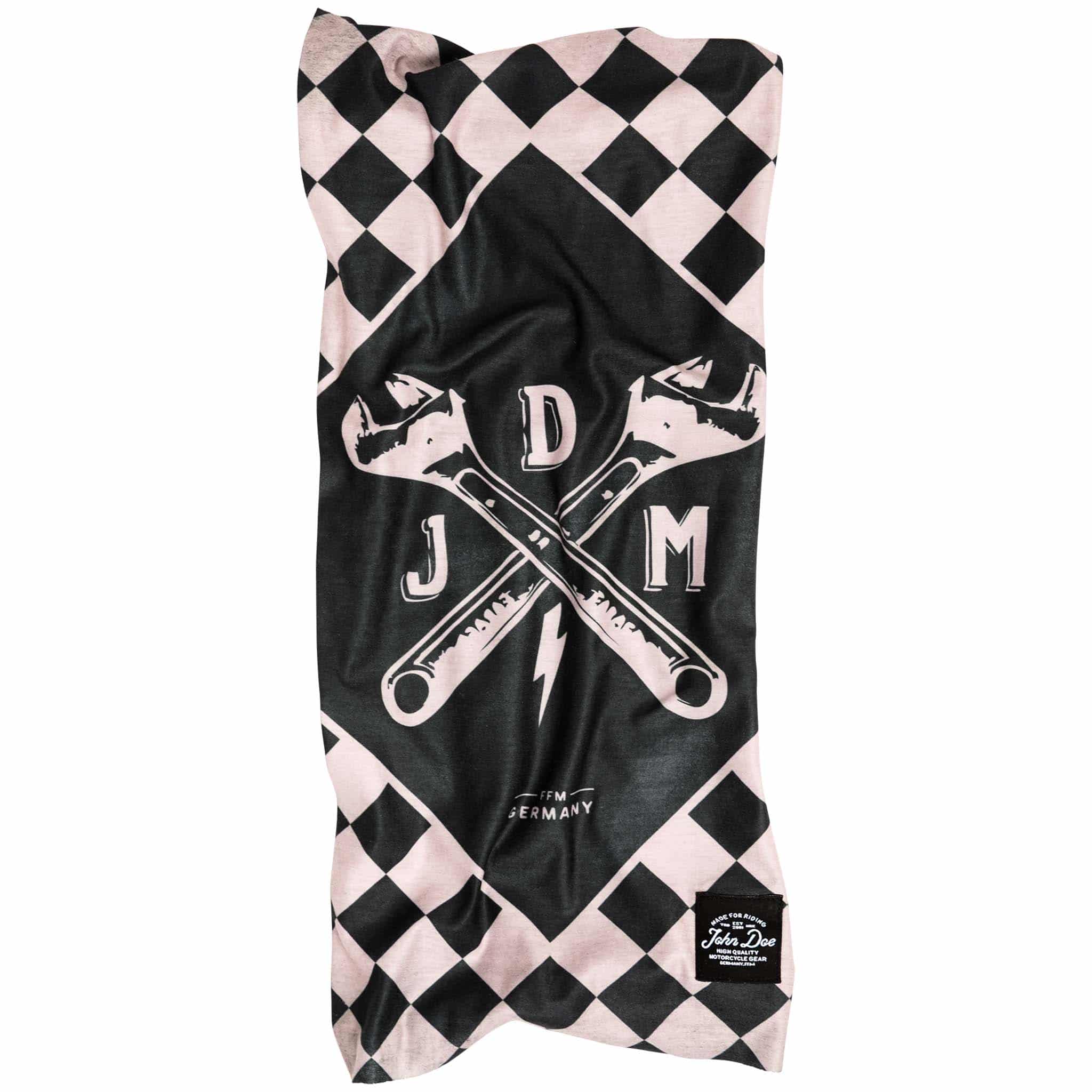 John Doe-Tube Classic JDM Flag Halstuch schwarz/weiß-0000489999031