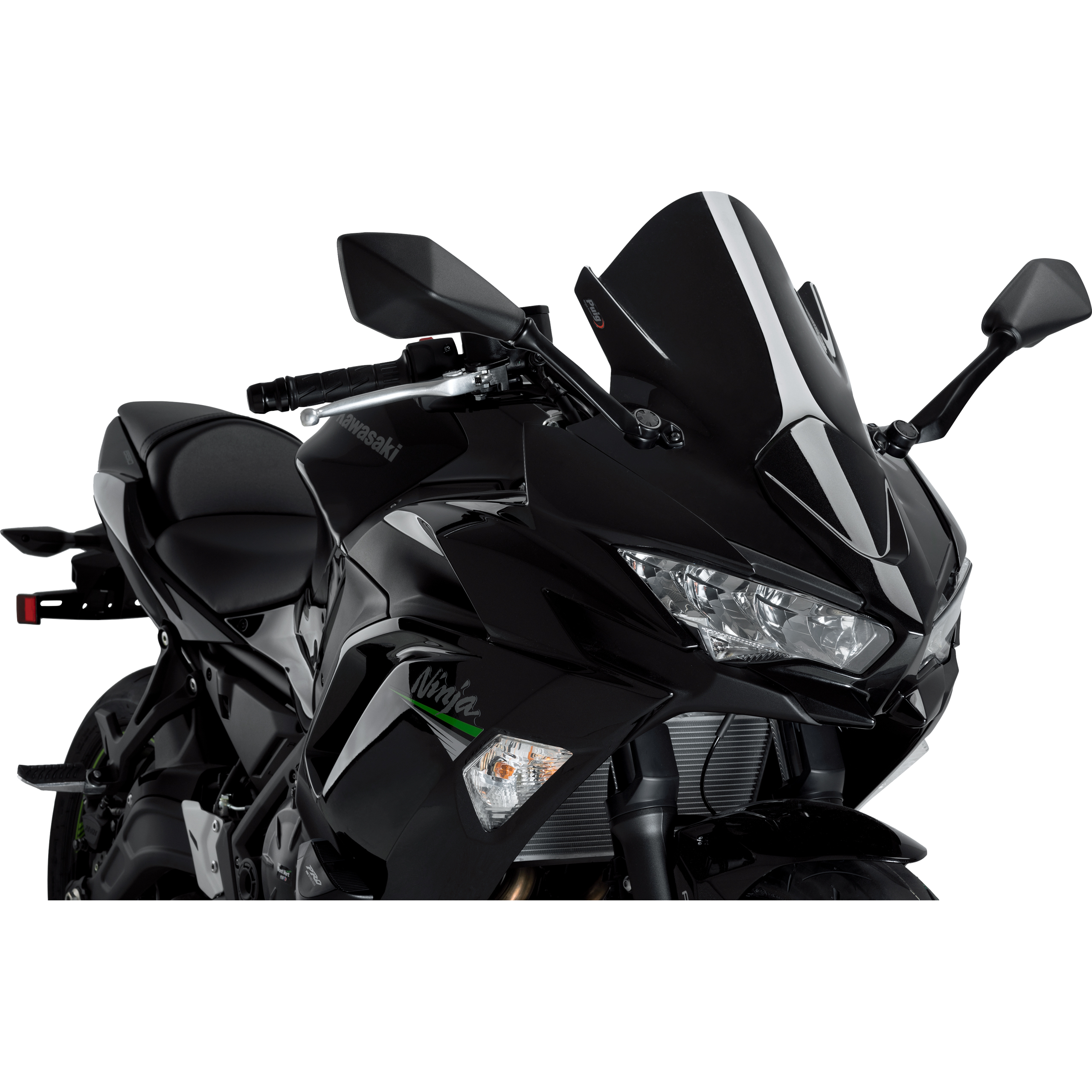 Puig Z-Racer Scheibe schwarz für Kawasaki Ninja 650 2020- - Motorradteile & Ersatzteile - Verkleidungen & Abdeckungen