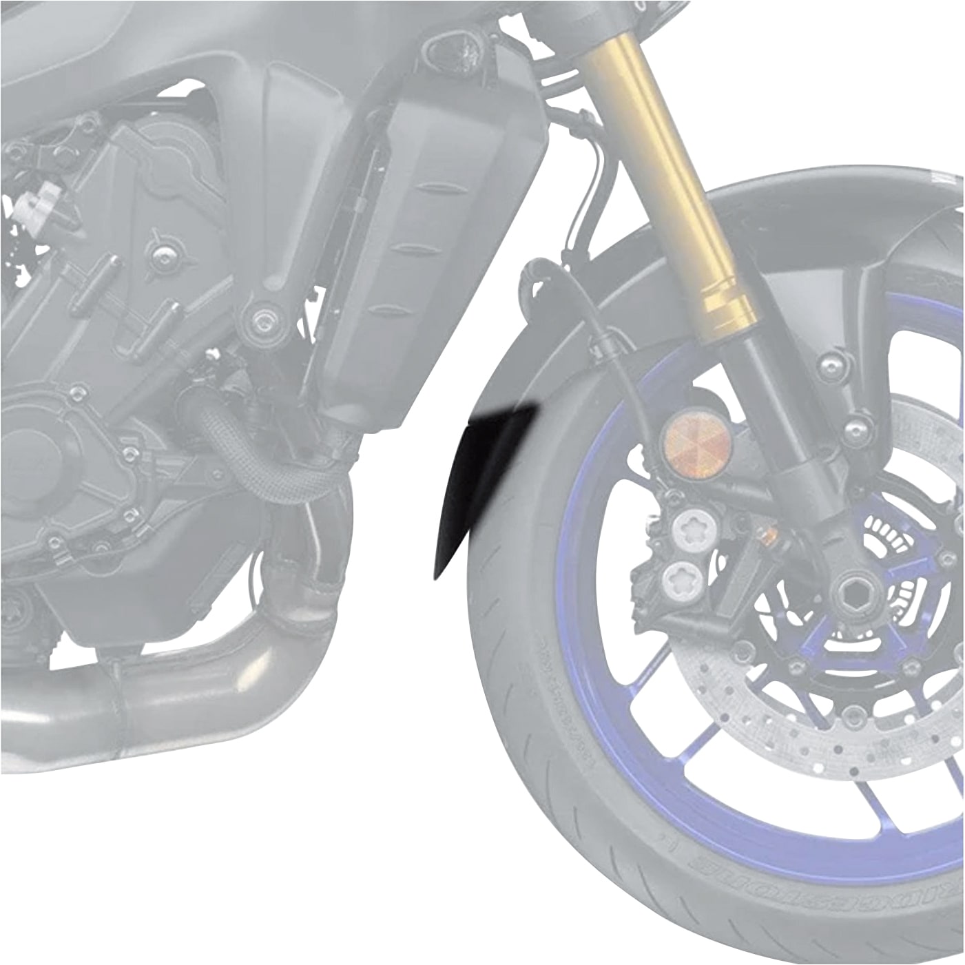 Bodystyle Kotflügelverlängerung vorne für MT-09/XSR/Tracer 9 2021- - Motorradteile & Ersatzteile - Verkleidungen & Abdeckungen