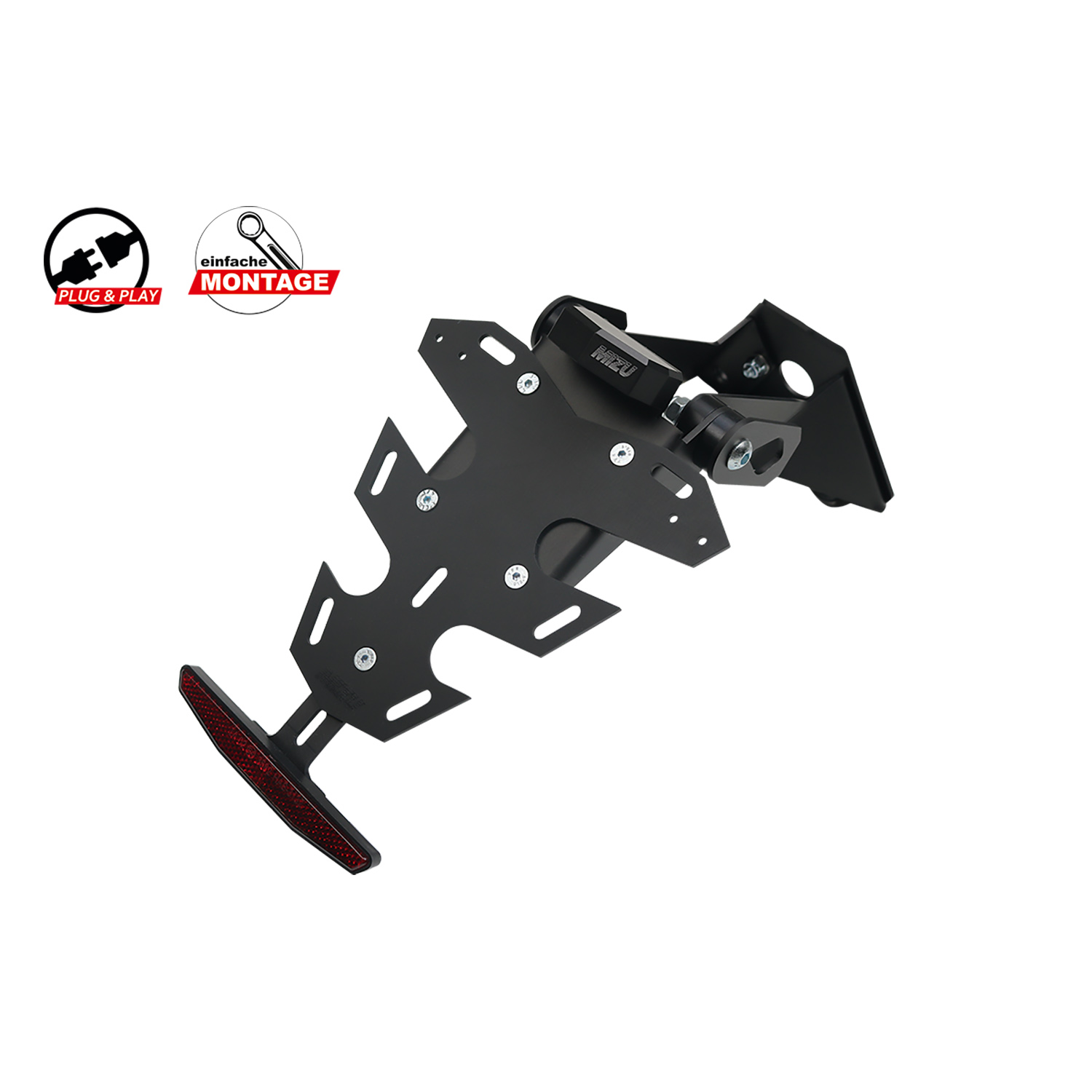 Mizu Kennzeichenhalter Plug & Play für Aprilia RS 457/660 2024- - Motorradteile & Ersatzteile - Anbauteile