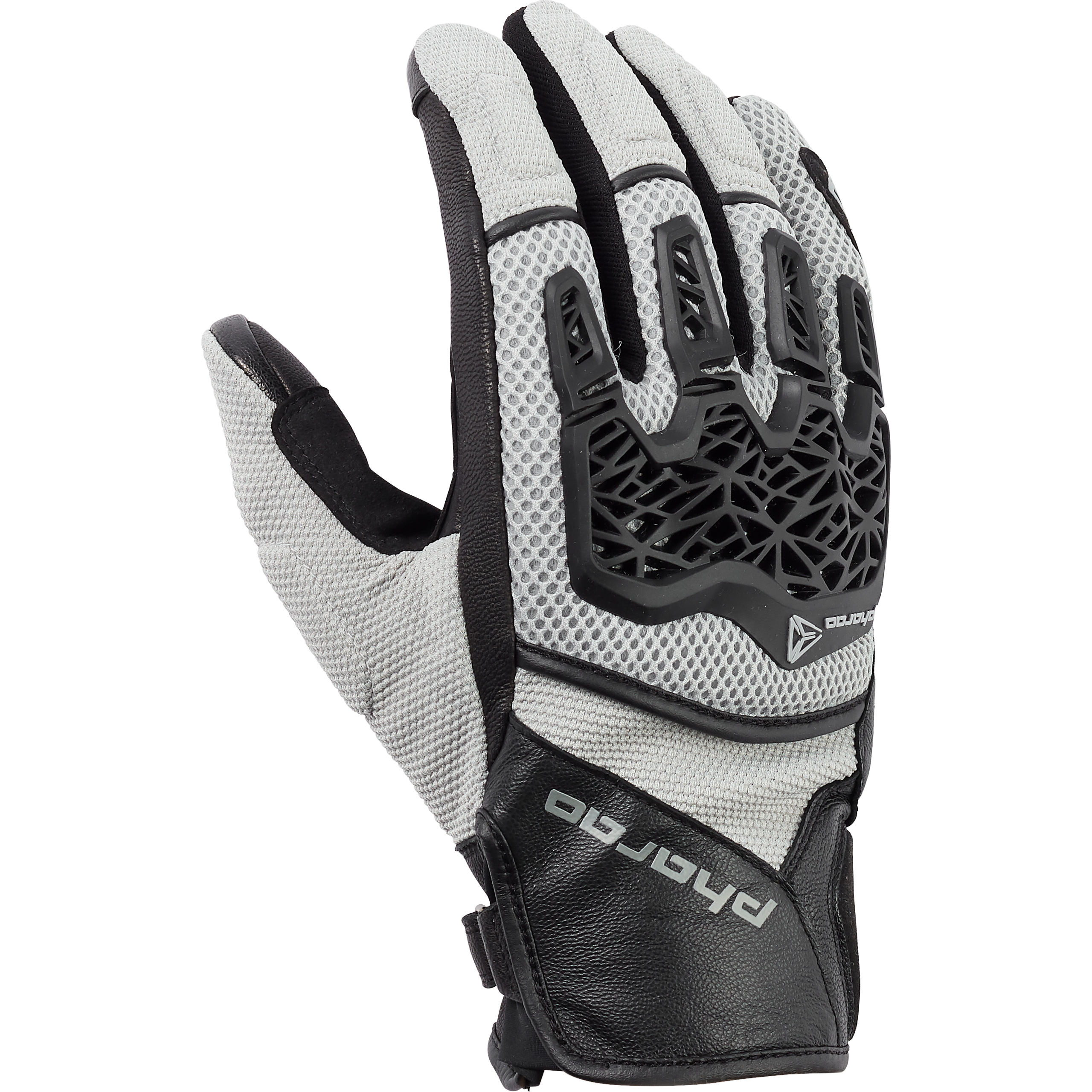 Pharao Yuma Air Leder-/Textilhandschuh kurz schwarz/grau 10,5 - Motorradbekleidung - Motorradbekleidung Herren