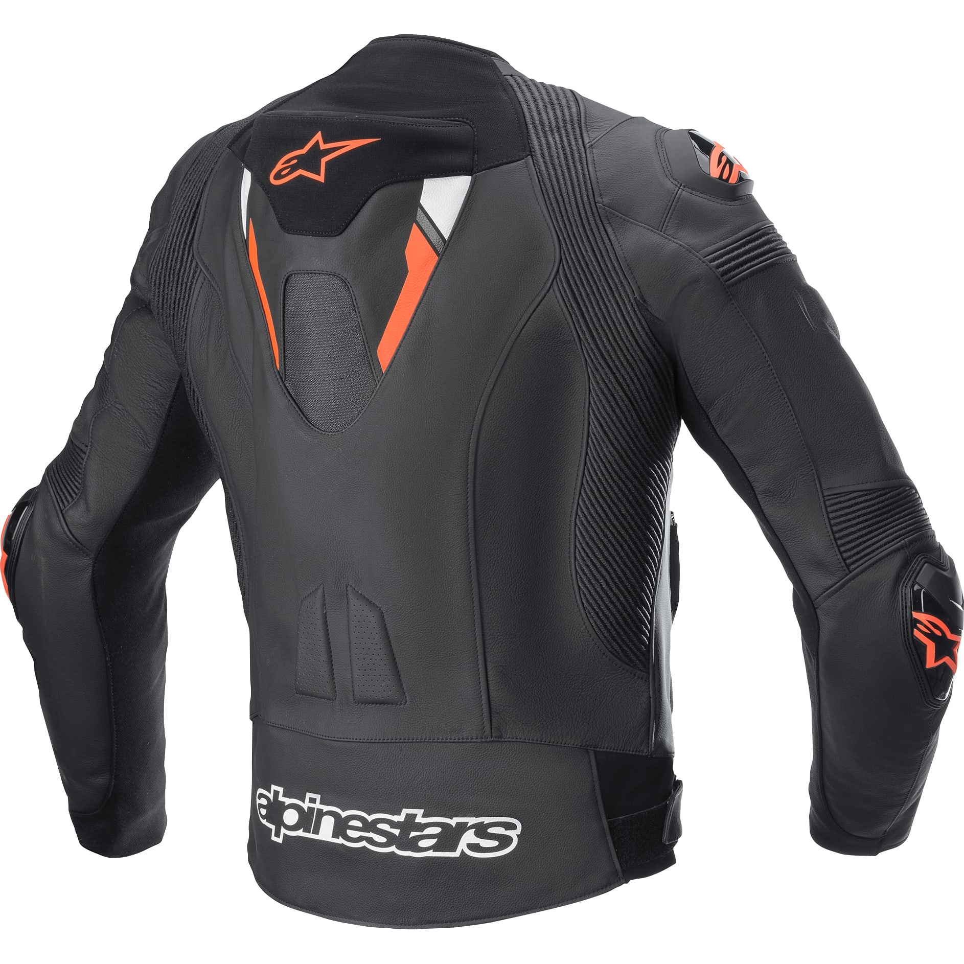 Alpinestars-Missile V2 Ignition Lederkombijacke schwarz/weiß/fluorot-1000091999002