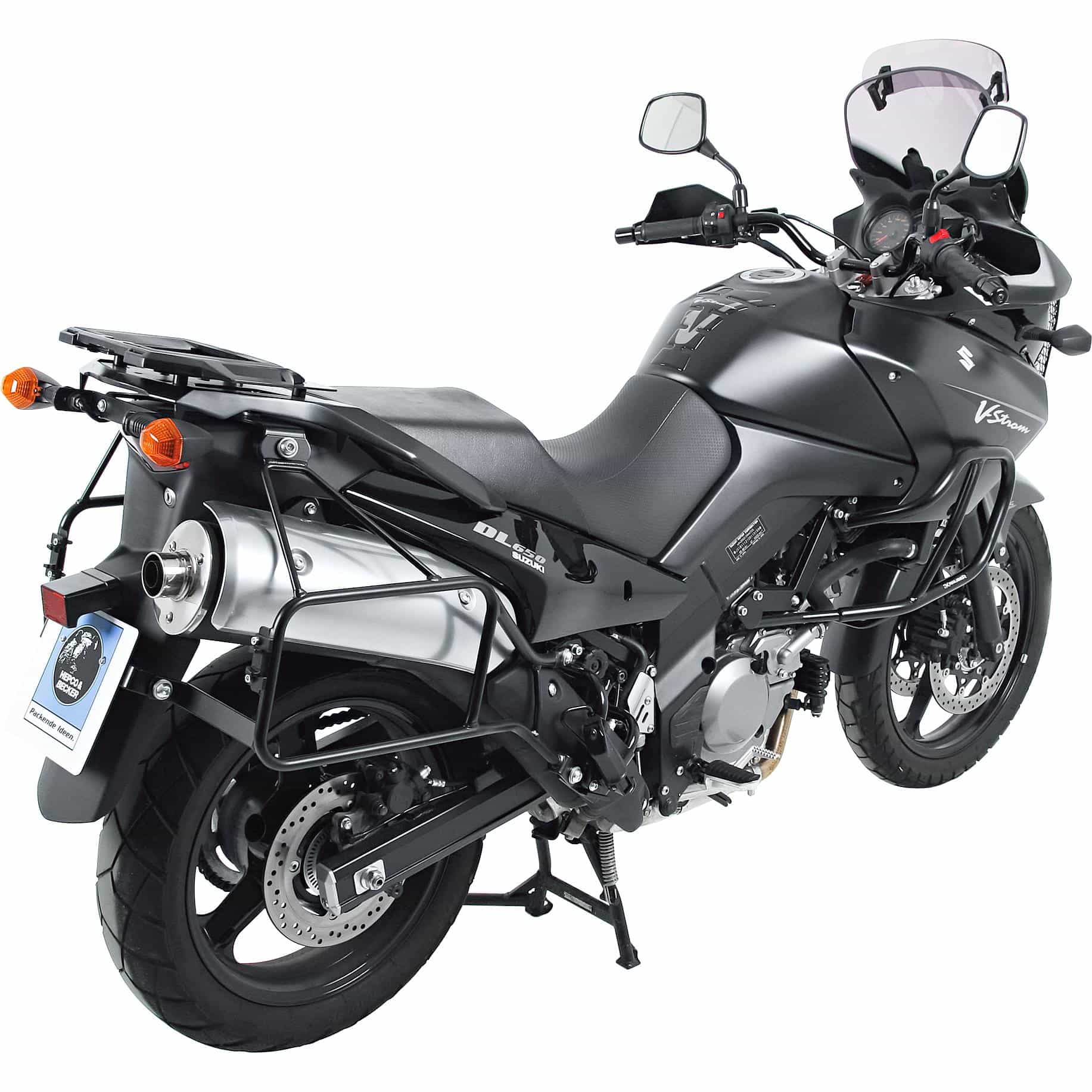 Hepco & Becker Alurack Gepäckbrücke schwarz für DL 650 V-Strom 2004-2011 - Motorradzubehör - Motorradgepäck