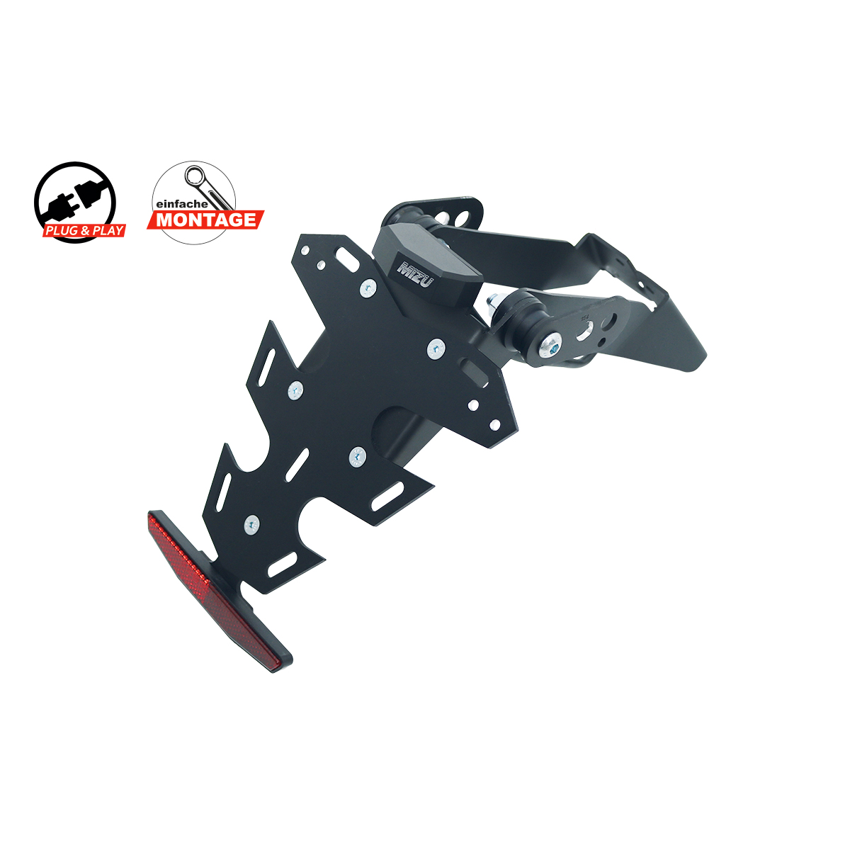 Mizu Kennzeichenhalter Plug & Play für Fantic 125 Imola/Stealth - Motorradteile & Ersatzteile - Anbauteile