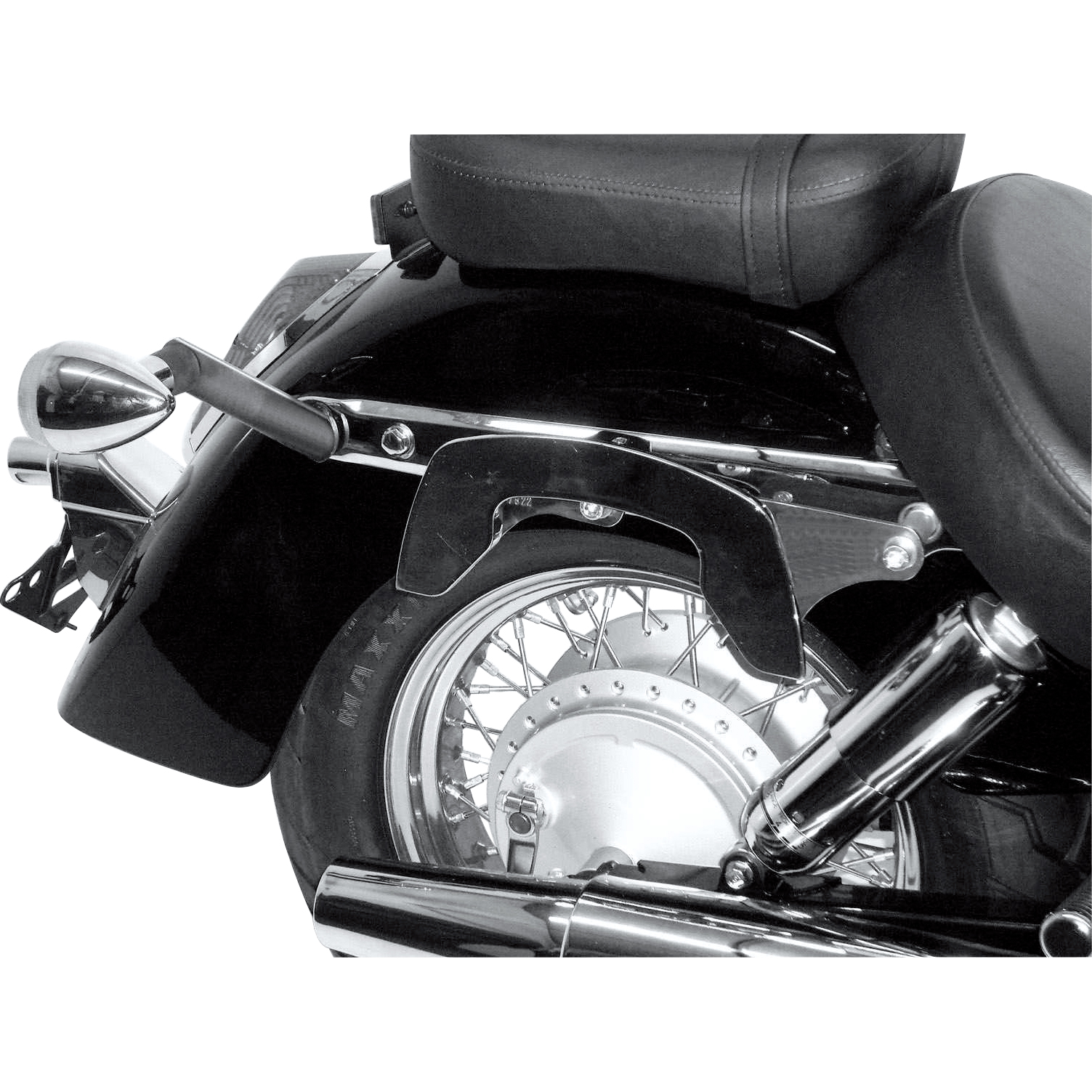 Hepco & Becker C-Bow Seitentaschenhalter chrom für VT 750 Shadow 2004-2007 - Motorradzubehör - Motorradgepäck