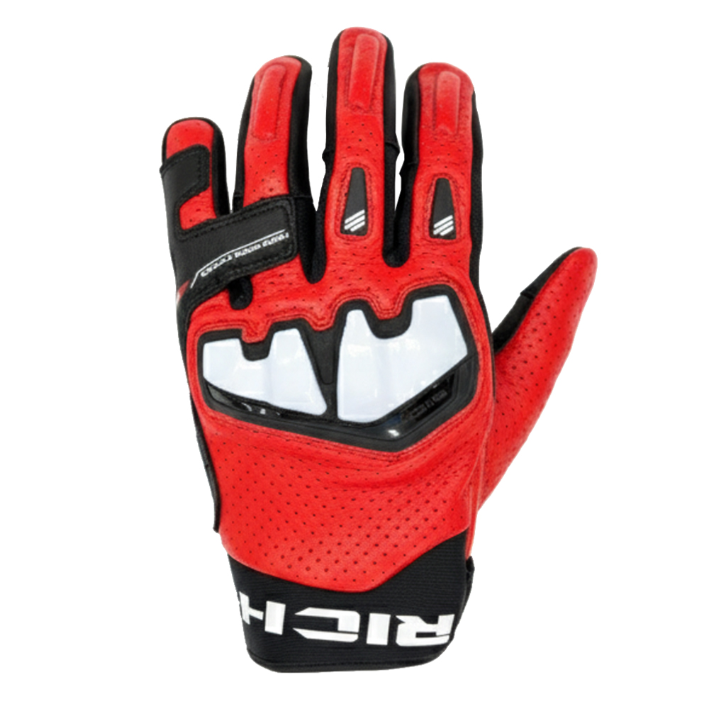 Richa Stradale AP-X leather gloves schwarz/rot
